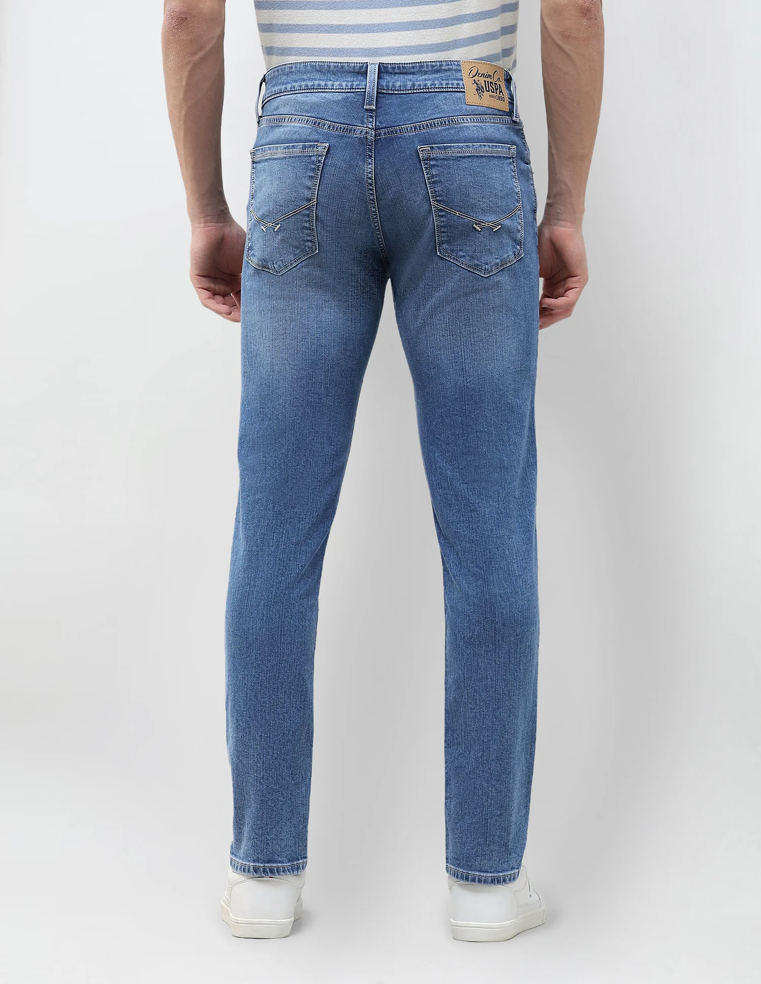 Brandon Slim Tapered Fit Blue Jeans - Image 5