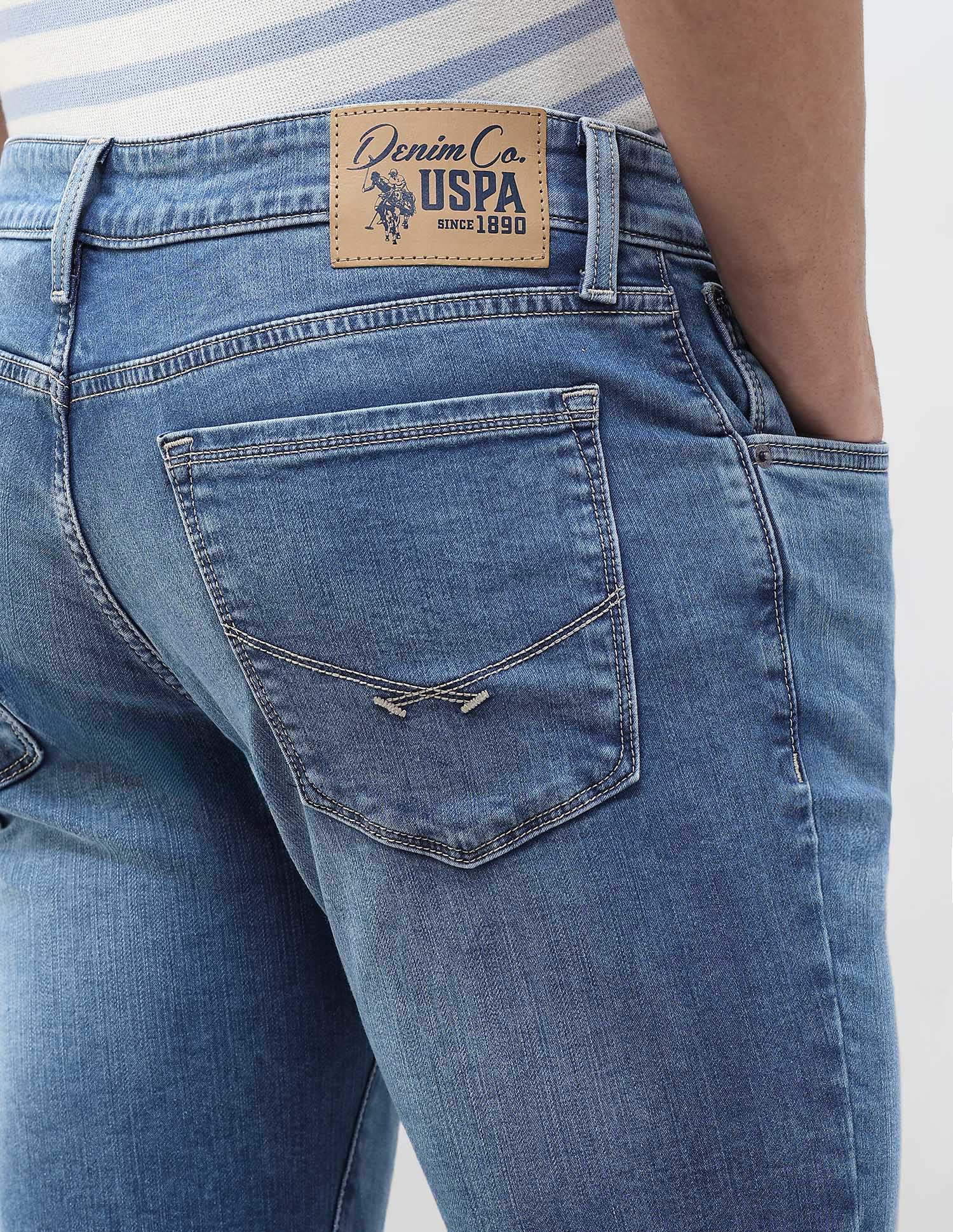 Brandon Slim Tapered Fit Blue Jeans - Image 8