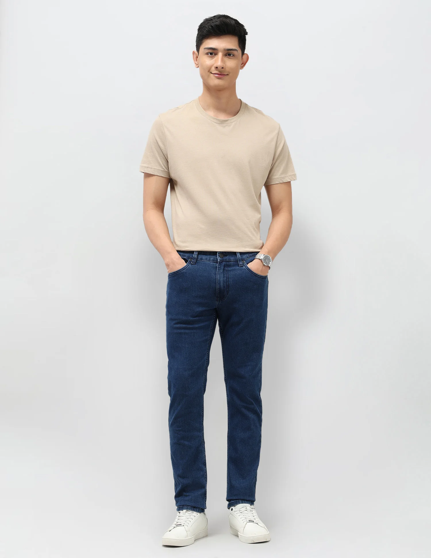 Brandon Slim Tapered Fit Blue Jeans - Image 3