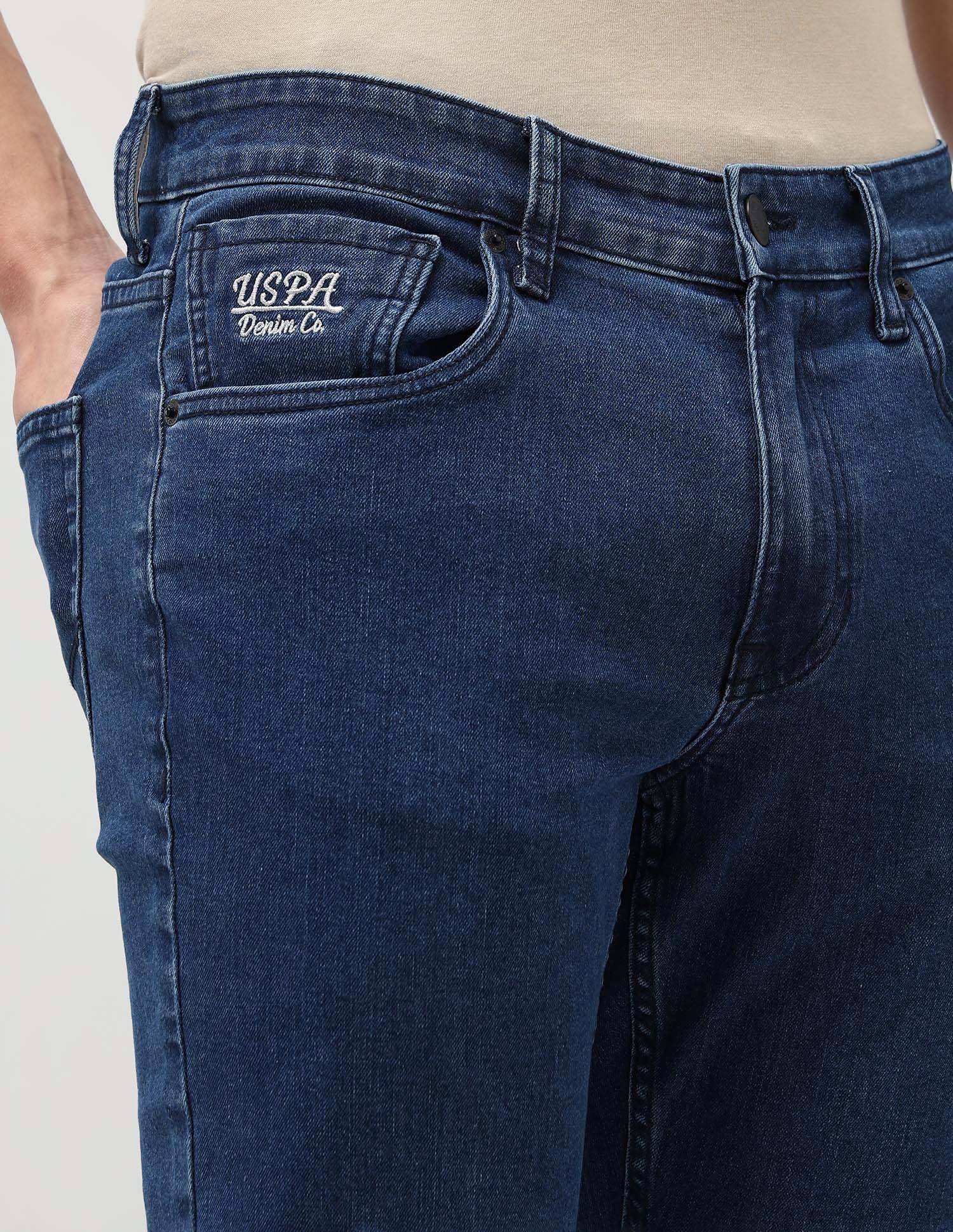 Brandon Slim Tapered Fit Blue Jeans - Image 7