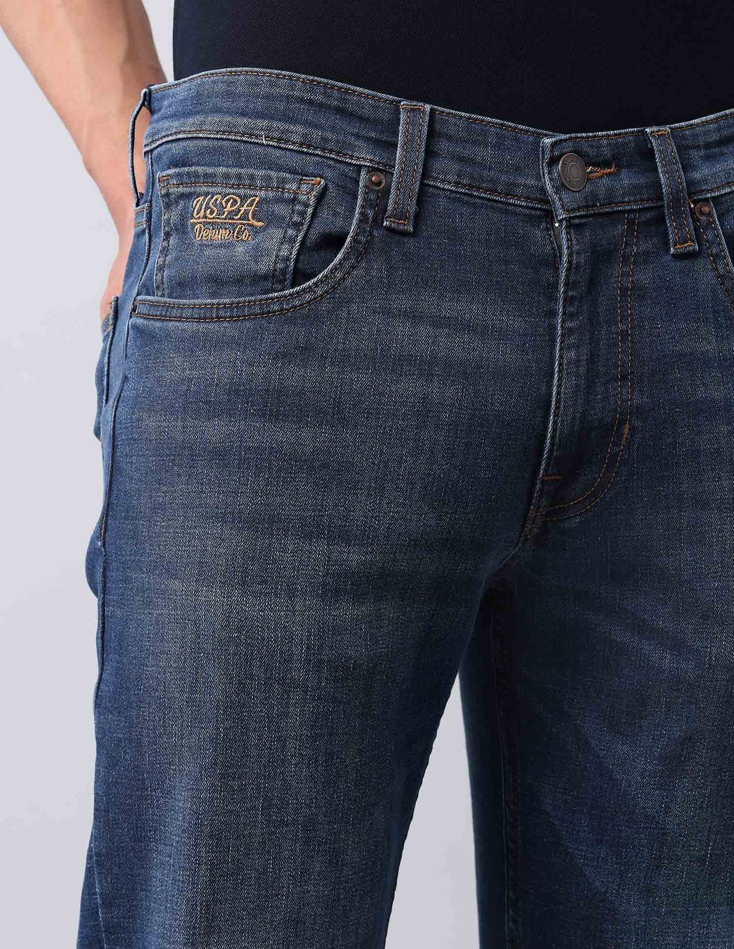 Brandon Slim Tapered Fit Blue Jeans - Image 7