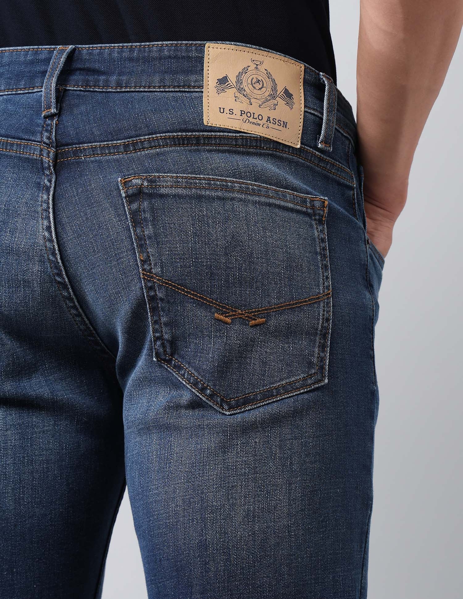 Brandon Slim Tapered Fit Blue Jeans - Image 8