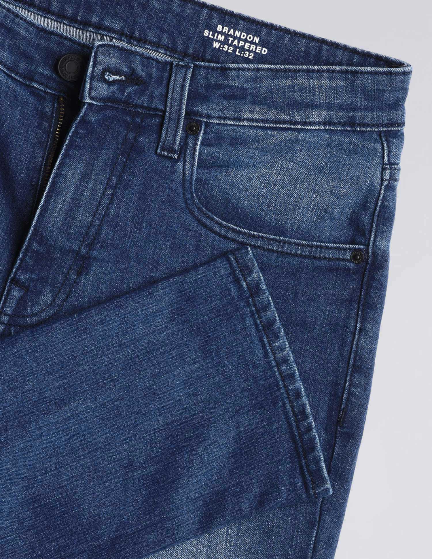 Brandon Slim Tapered Fit Blue Jeans - Image 2