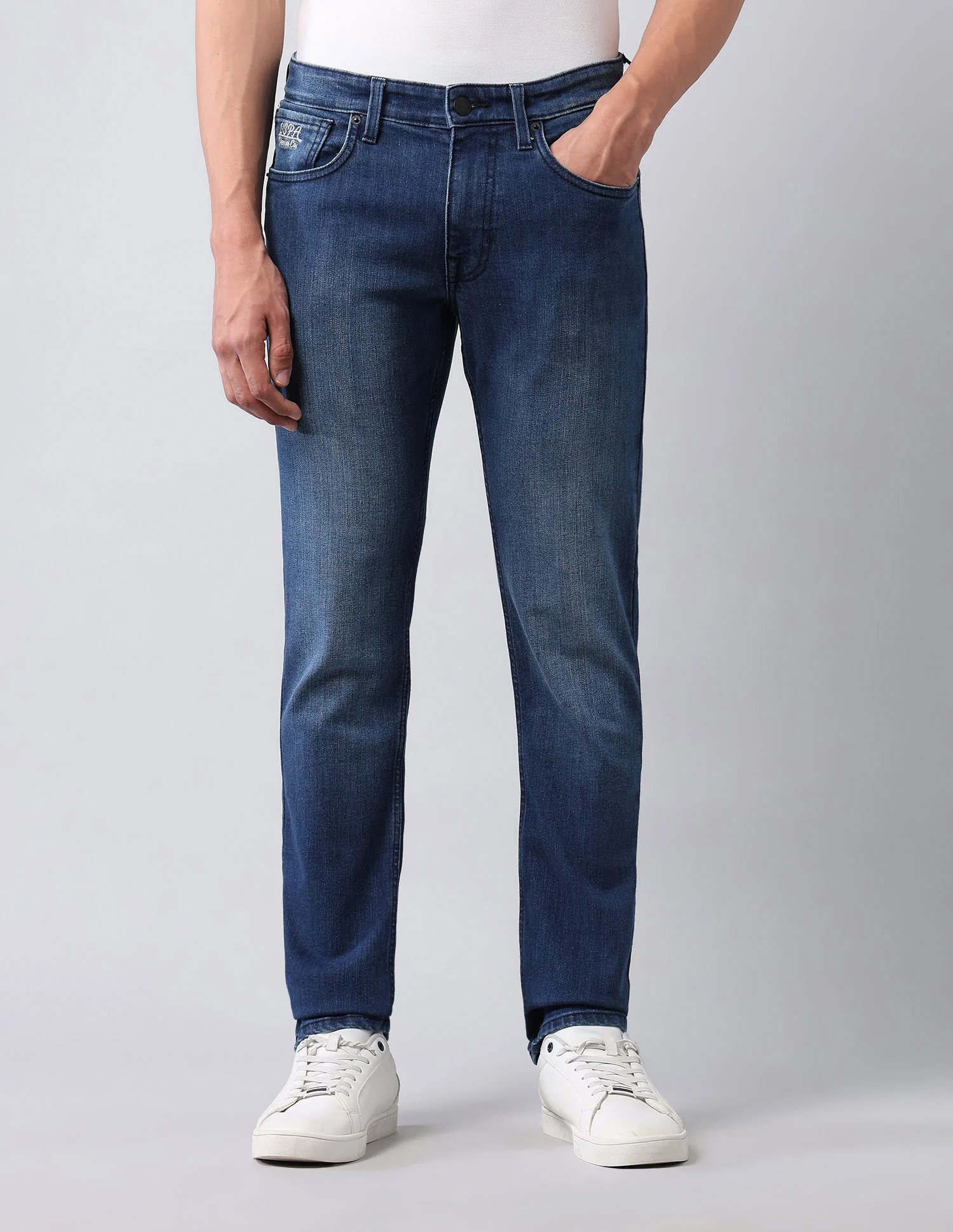 Brandon Slim Tapered Fit Blue Jeans - Image 6