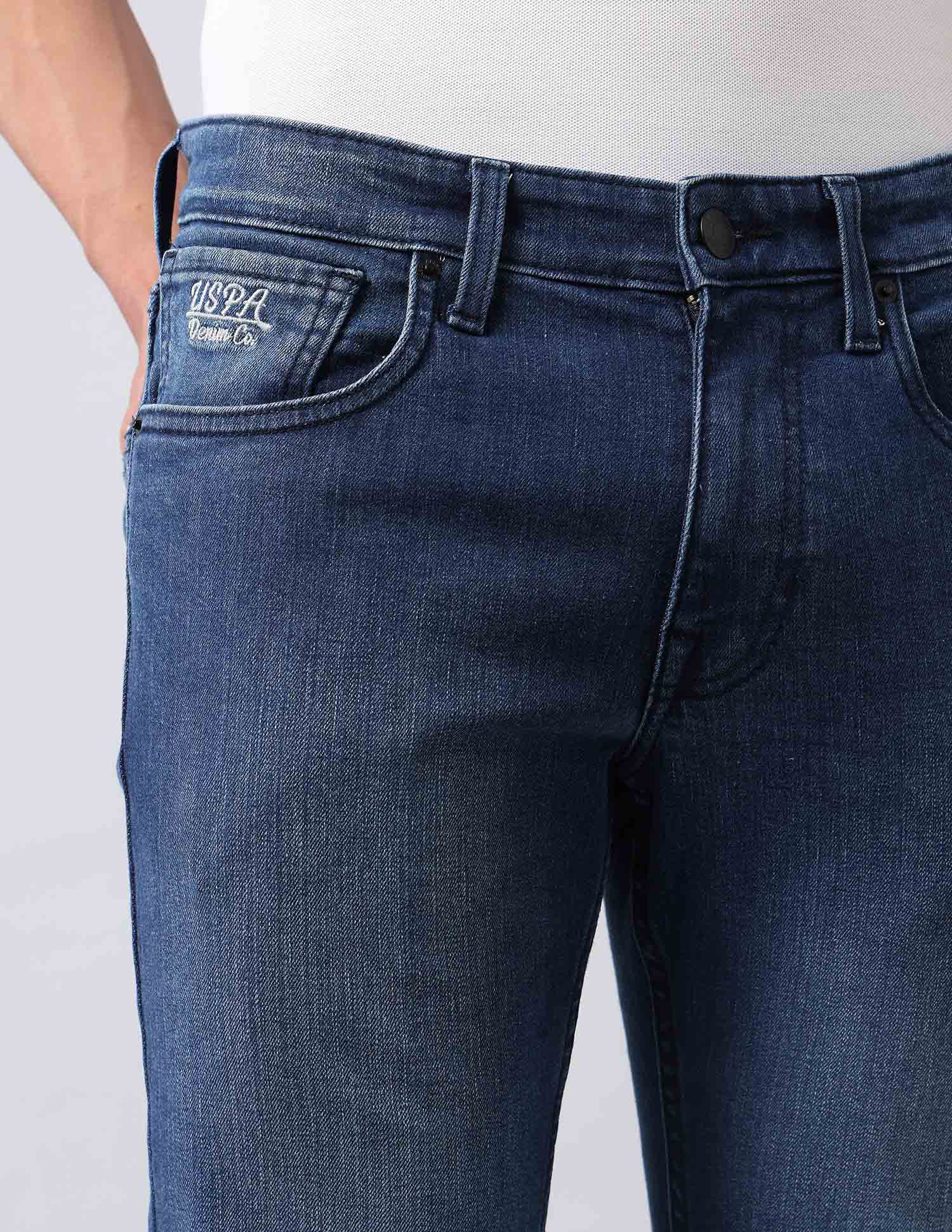 Brandon Slim Tapered Fit Blue Jeans - Image 7