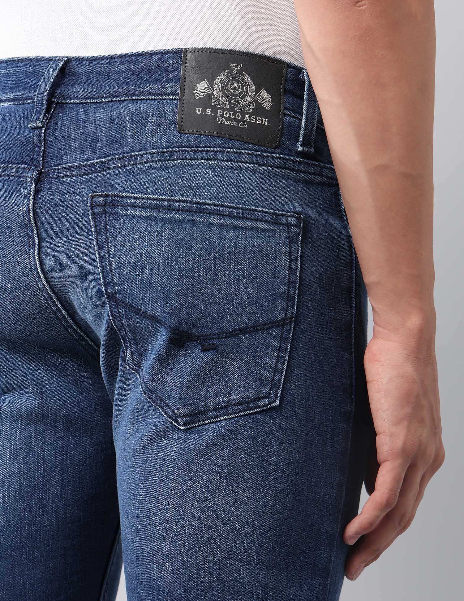 Brandon Slim Tapered Fit Blue Jeans - Image 8