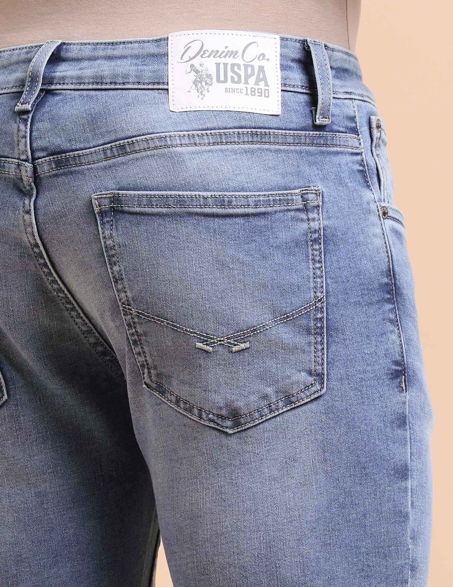 Brandon Slim Tapered Fit Blue Jeans - Image 8