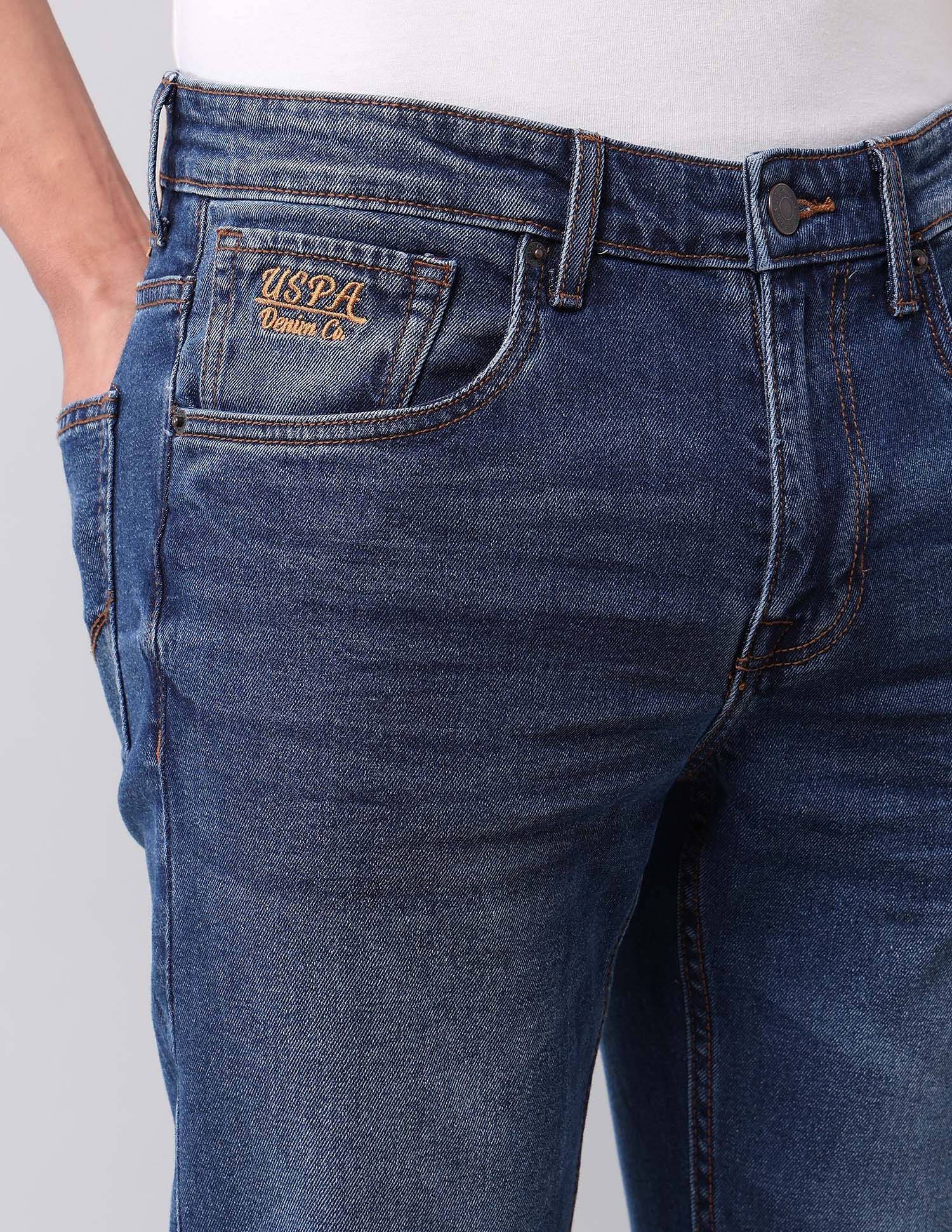 Brandon Slim Tapered Fit Blue Jeans - Image 7