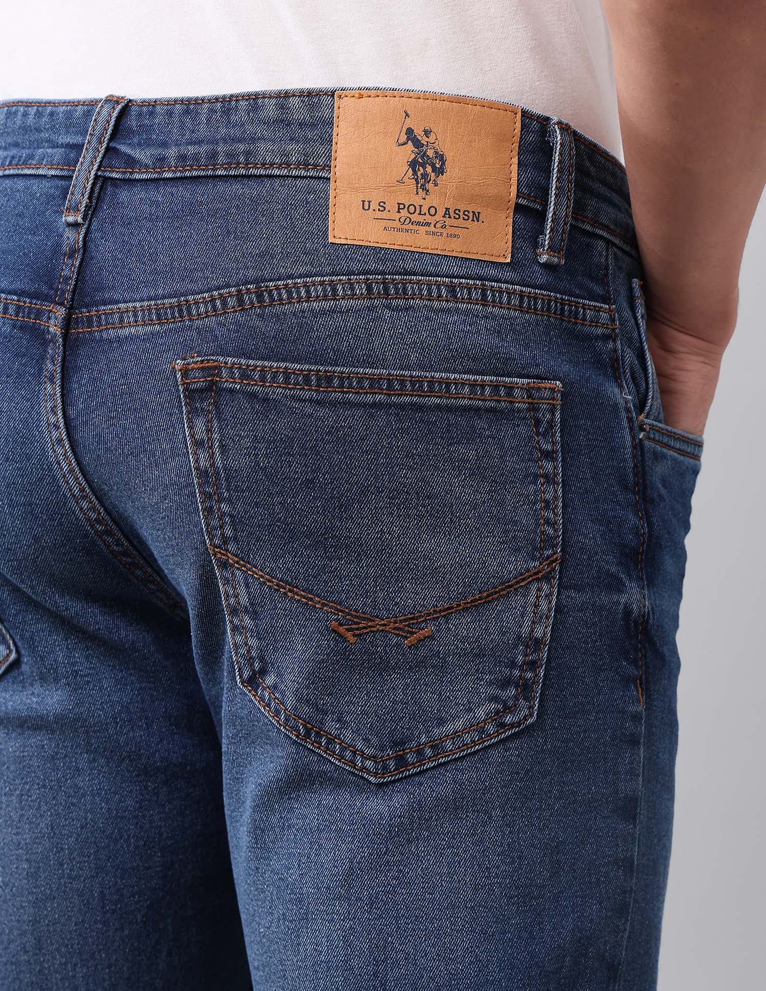 Brandon Slim Tapered Fit Blue Jeans - Image 8