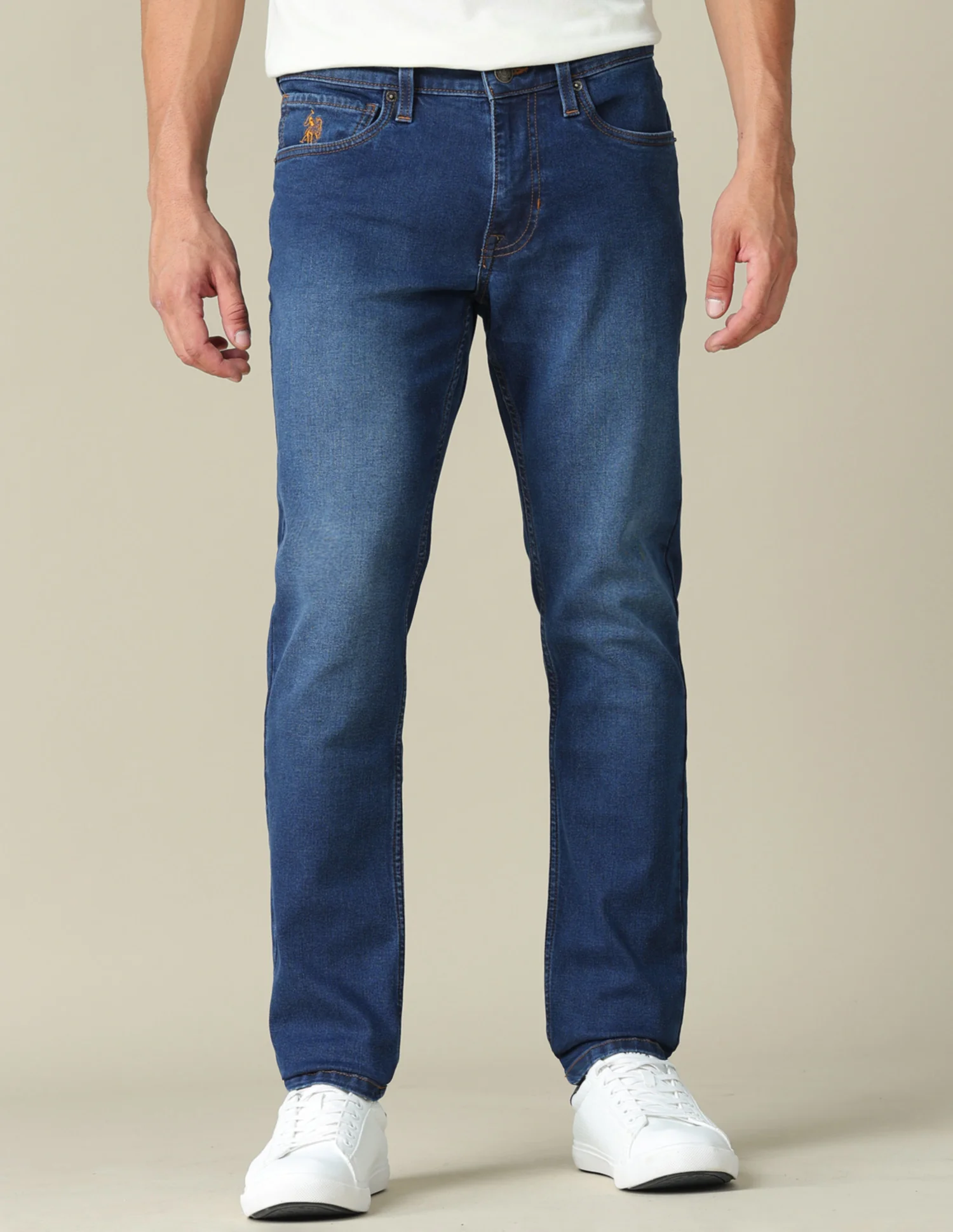 Brandon Slim Tapered Fit Blue Jeans