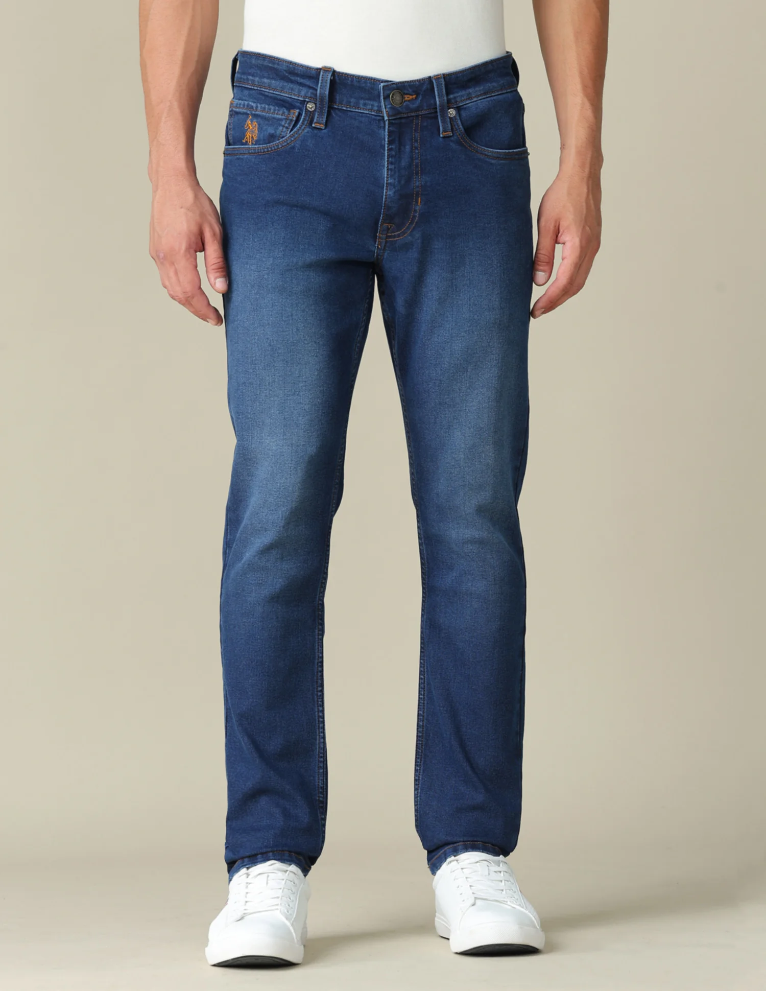 Brandon Slim Tapered Fit Blue Jeans - Image 6