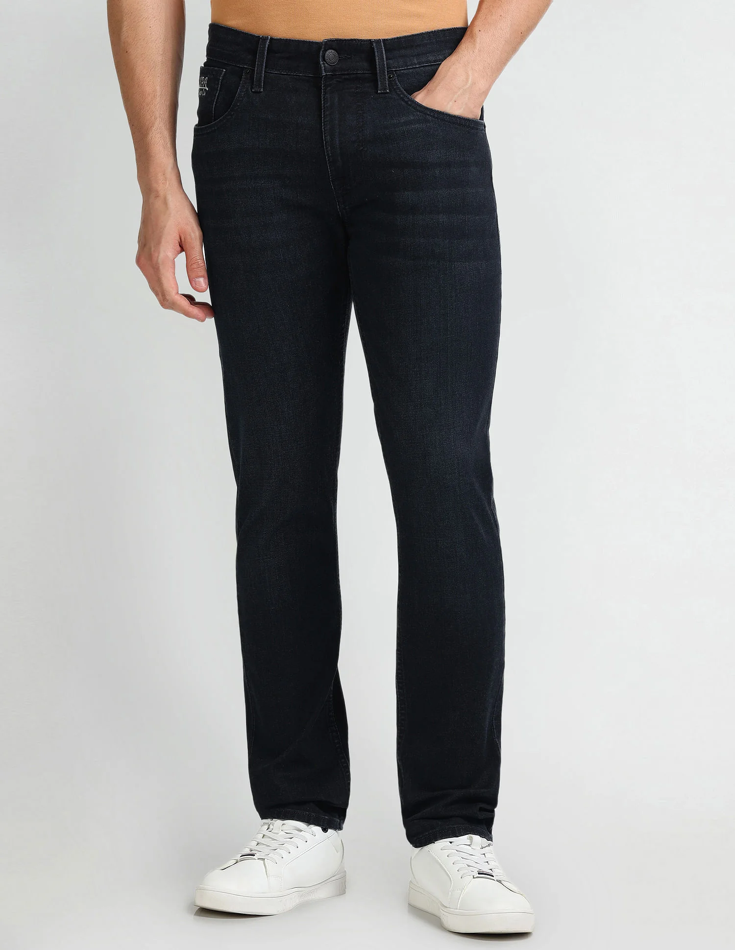 Brandon Slim Tapered Fit Blue Jeans