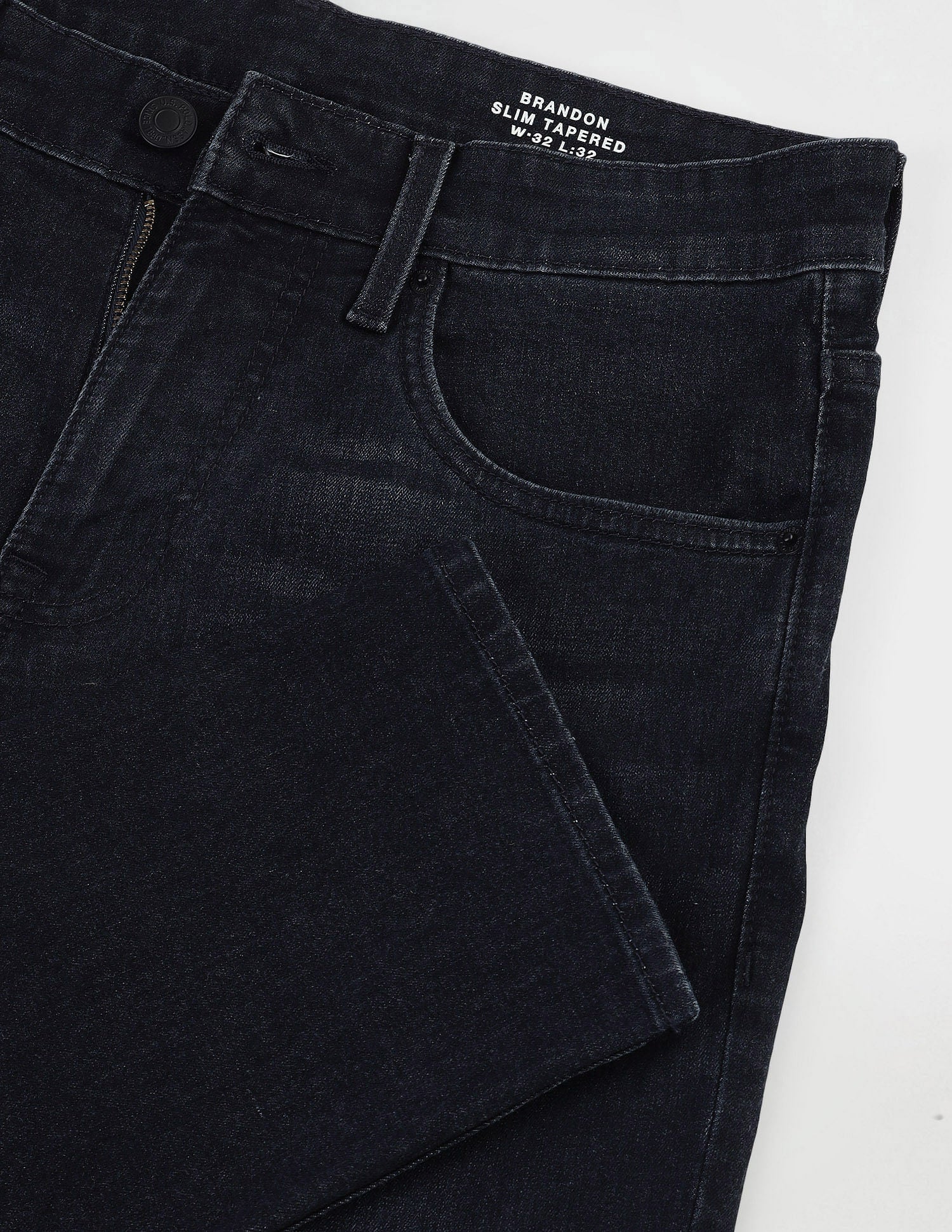 Brandon Slim Tapered Fit Blue Jeans - Image 2