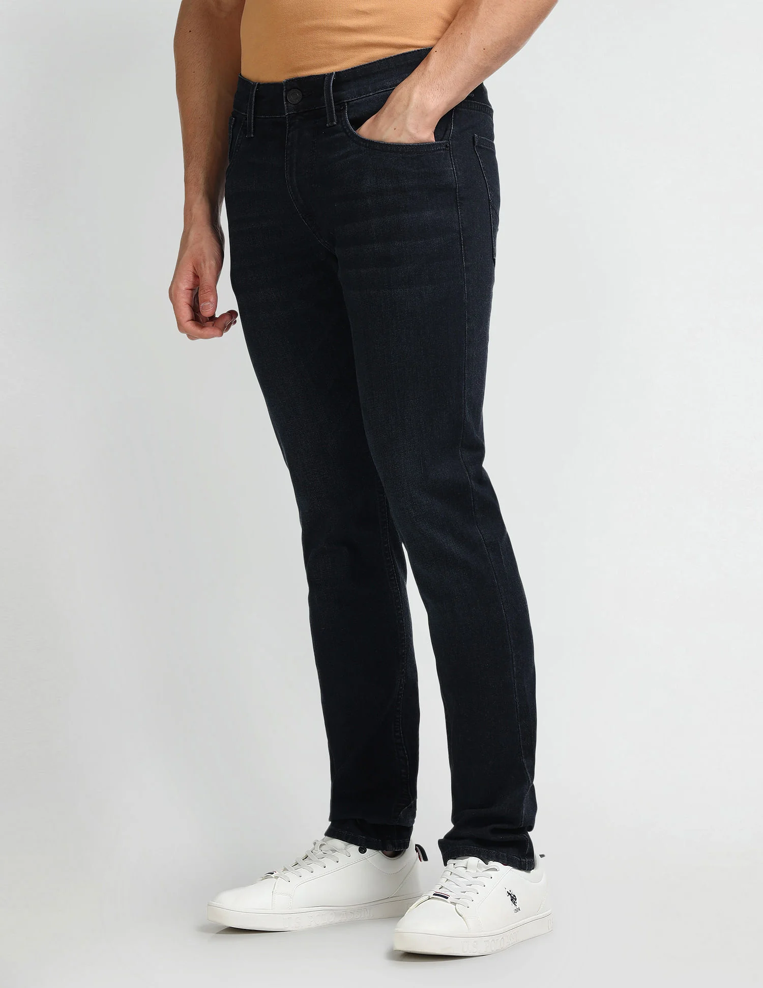 Brandon Slim Tapered Fit Blue Jeans - Image 4