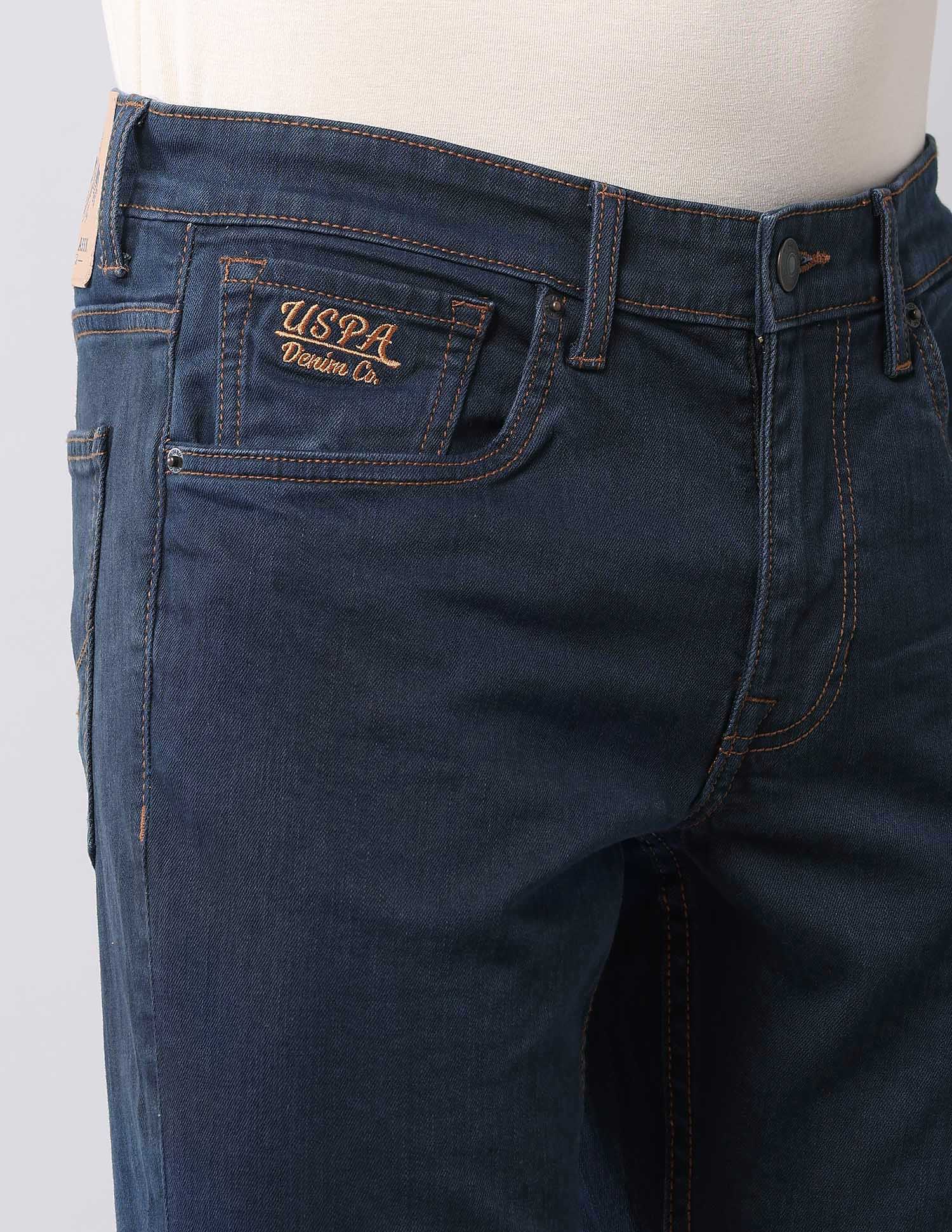 Brandon Slim Tapered Fit Blue Jeans - Image 7