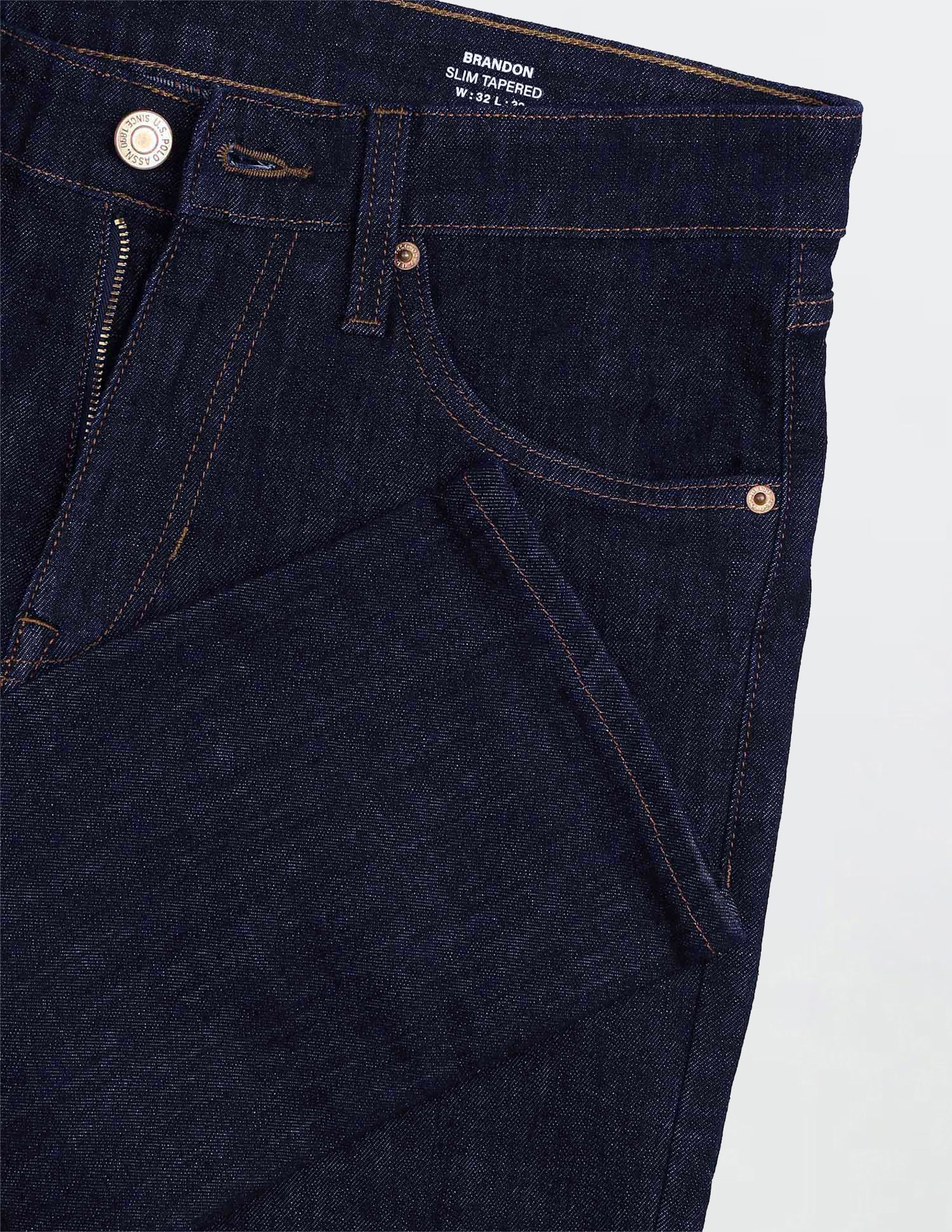 Brandon Slim Tapered Fit Blue Jeans - Image 2