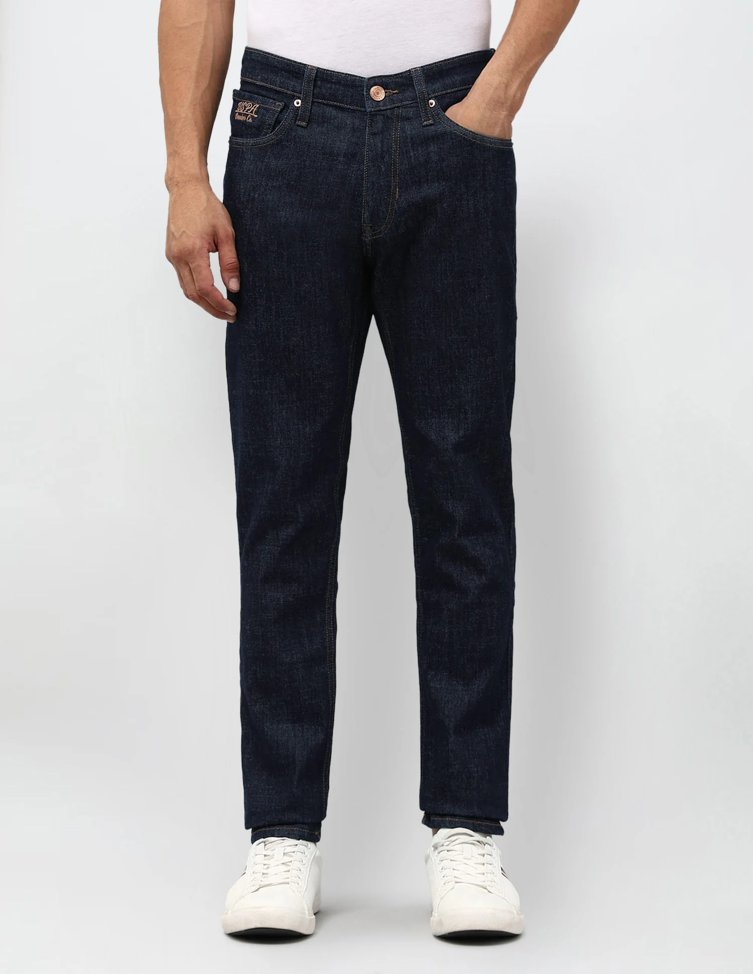 Brandon Slim Tapered Fit Blue Jeans - Image 6