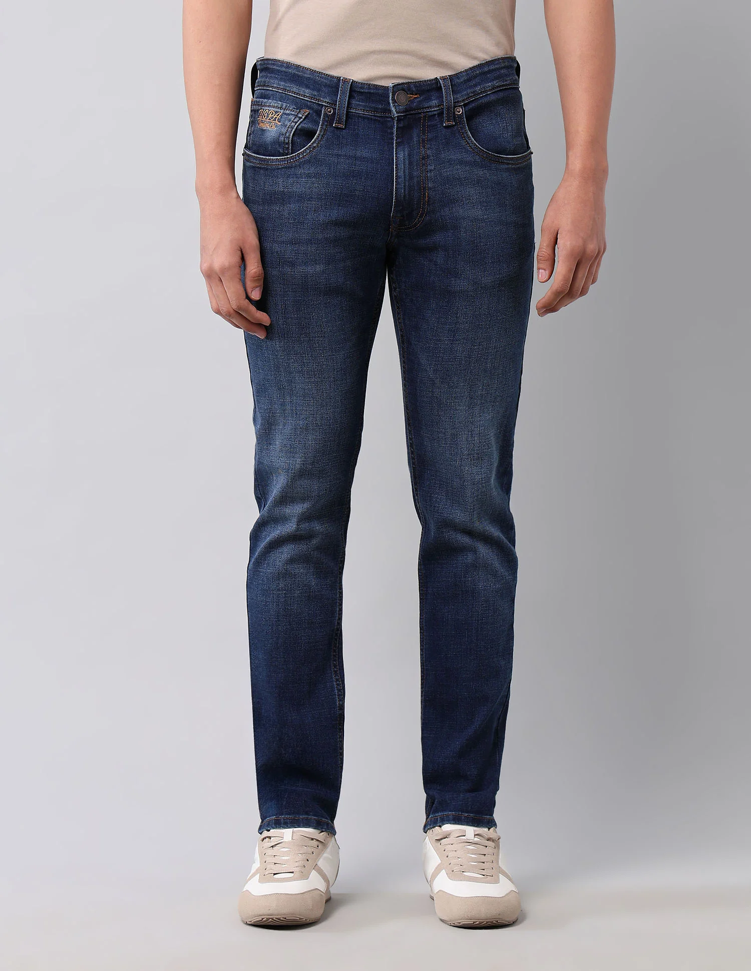 Brandon Slim Tapered Fit Blue Jeans - Image 6