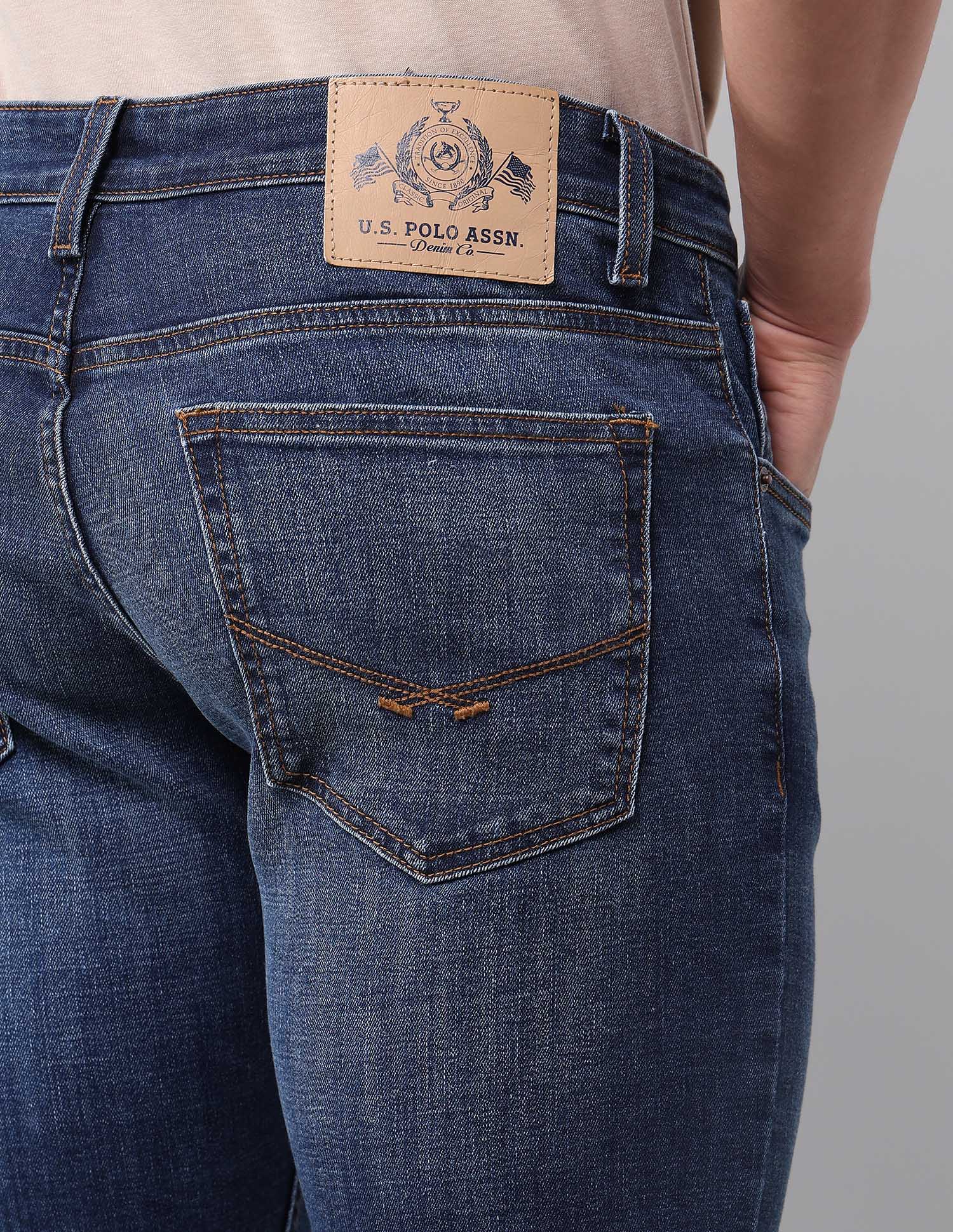Brandon Slim Tapered Fit Blue Jeans - Image 8