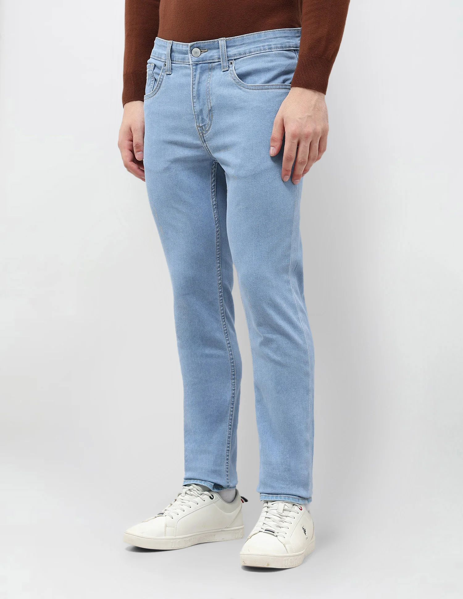 Brandon Slim Tapered Fit Blue Jeans - Image 4