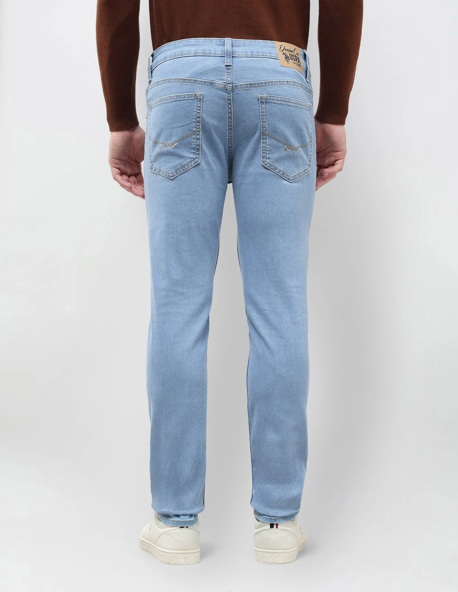 Brandon Slim Tapered Fit Blue Jeans - Image 5
