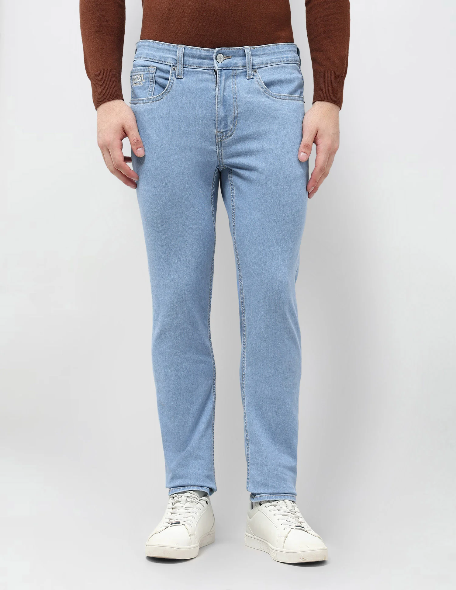 Brandon Slim Tapered Fit Blue Jeans - Image 6