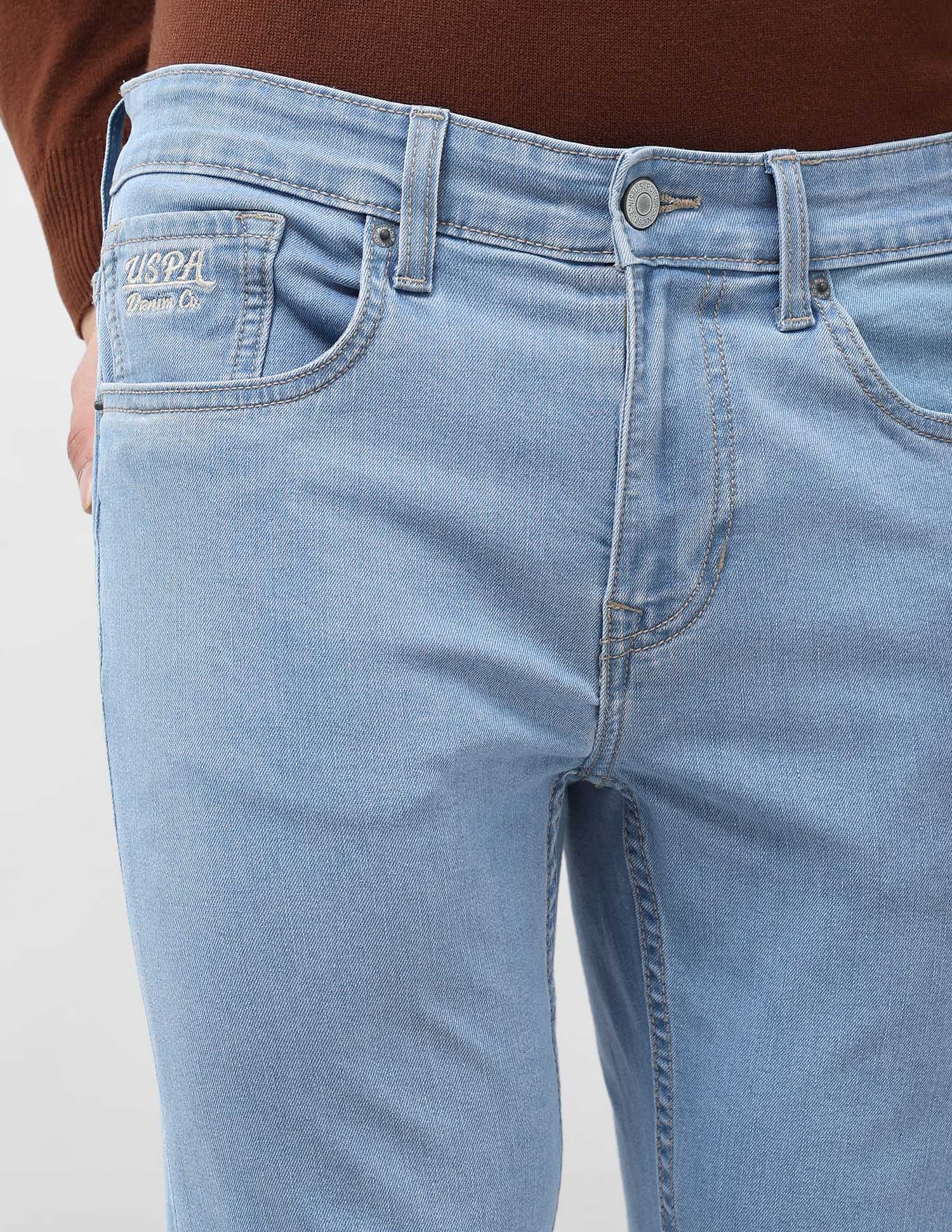 Brandon Slim Tapered Fit Blue Jeans - Image 7