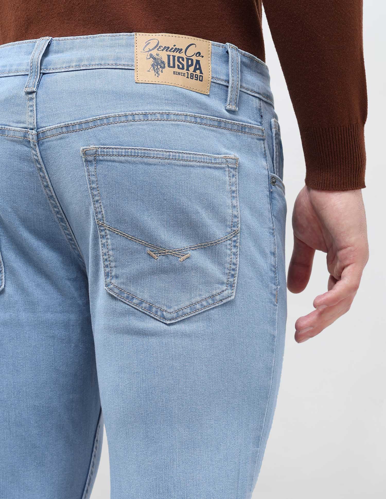 Brandon Slim Tapered Fit Blue Jeans - Image 8