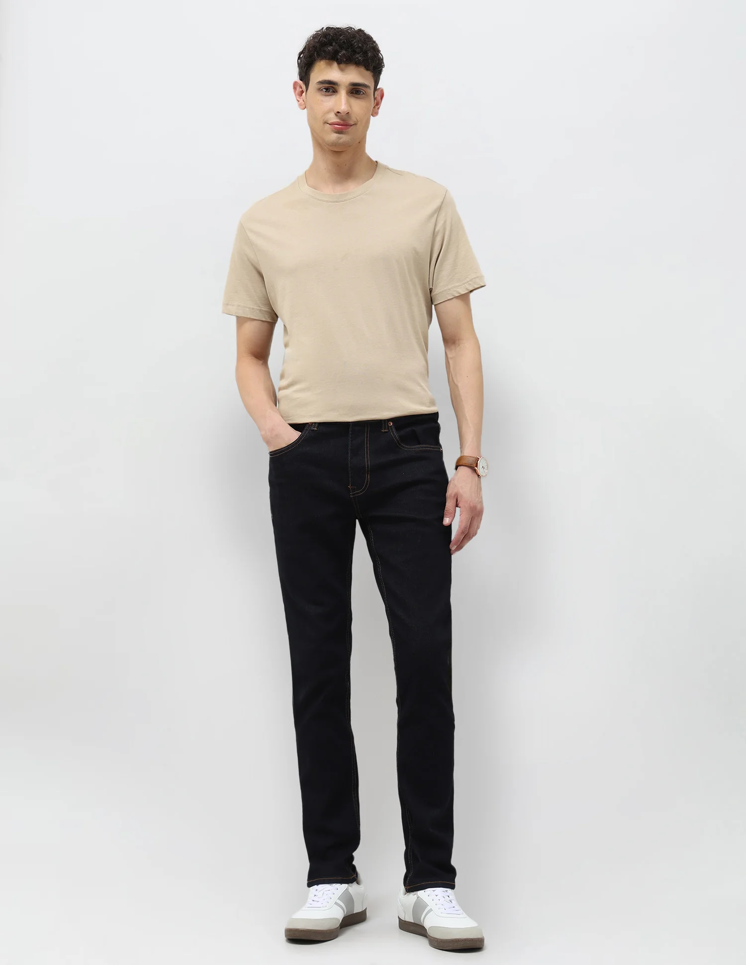 Brandon Slim Tapered Fit Blue Jeans - Image 3