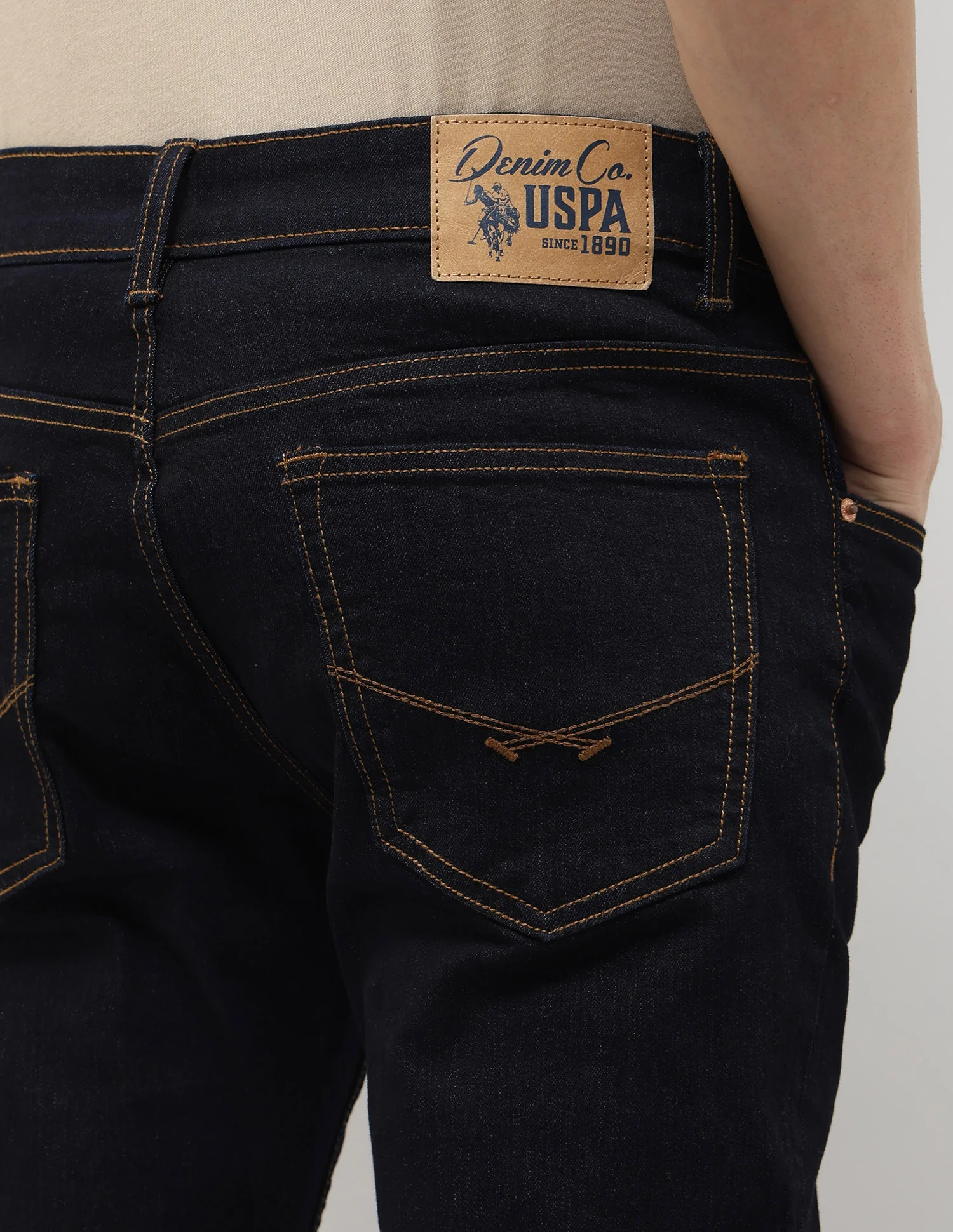 Brandon Slim Tapered Fit Blue Jeans - Image 8