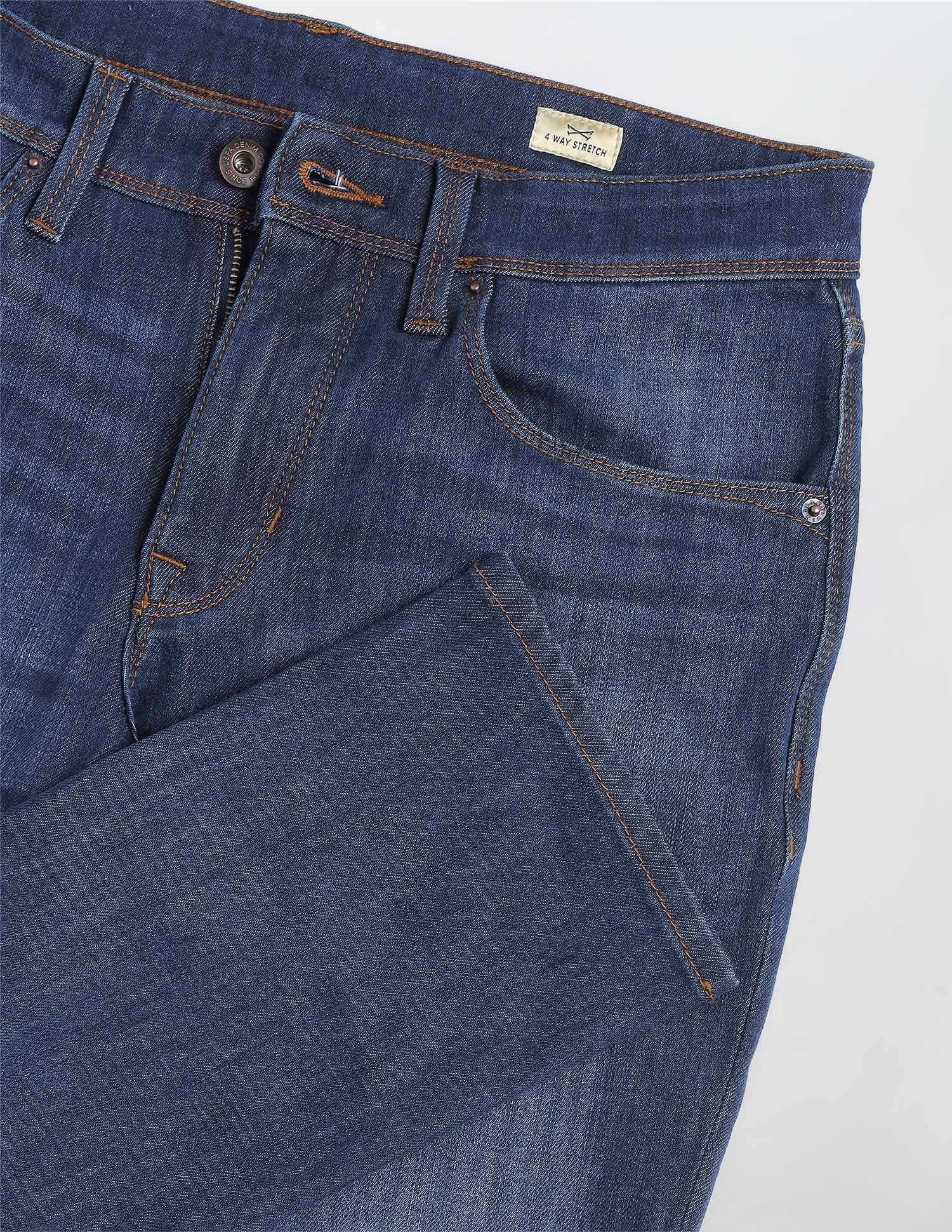 Brandon Slim Tapered Fit Blue Jeans - Image 2