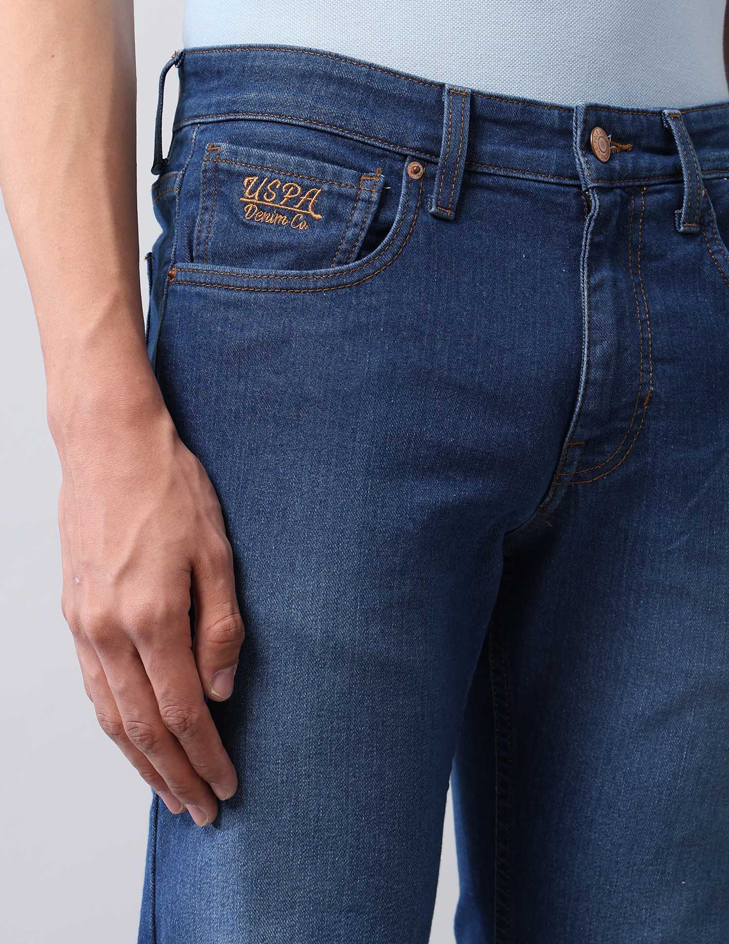 Brandon Slim Tapered Fit Blue Jeans - Image 7