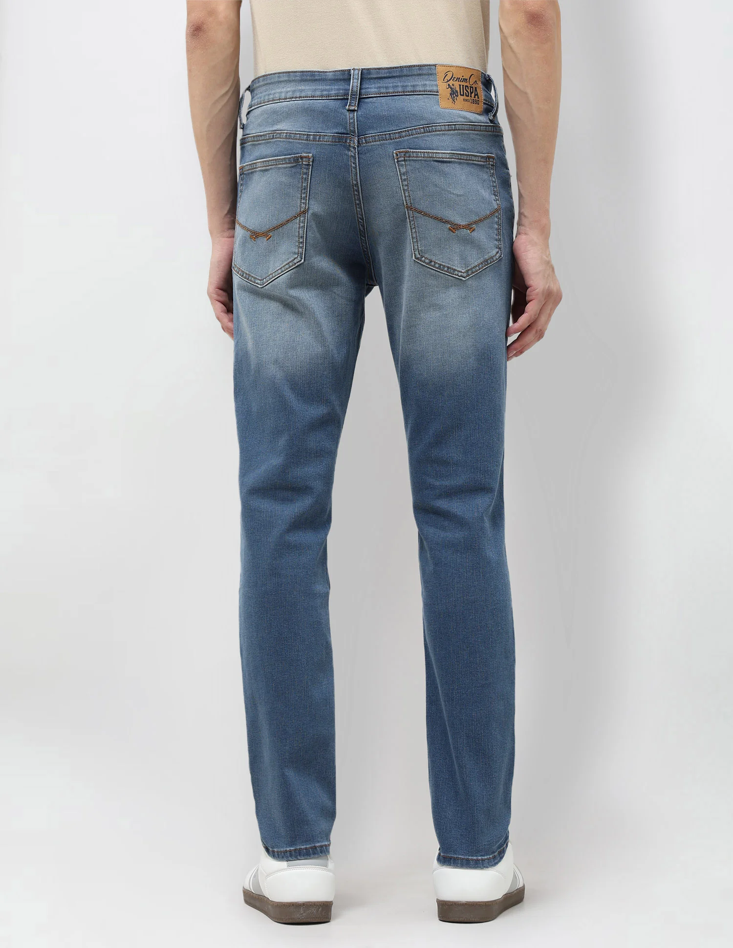 Brandon Slim Tapered Fit Blue Jeans - Image 5