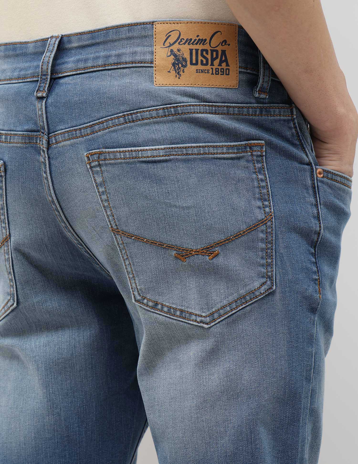 Brandon Slim Tapered Fit Blue Jeans - Image 8