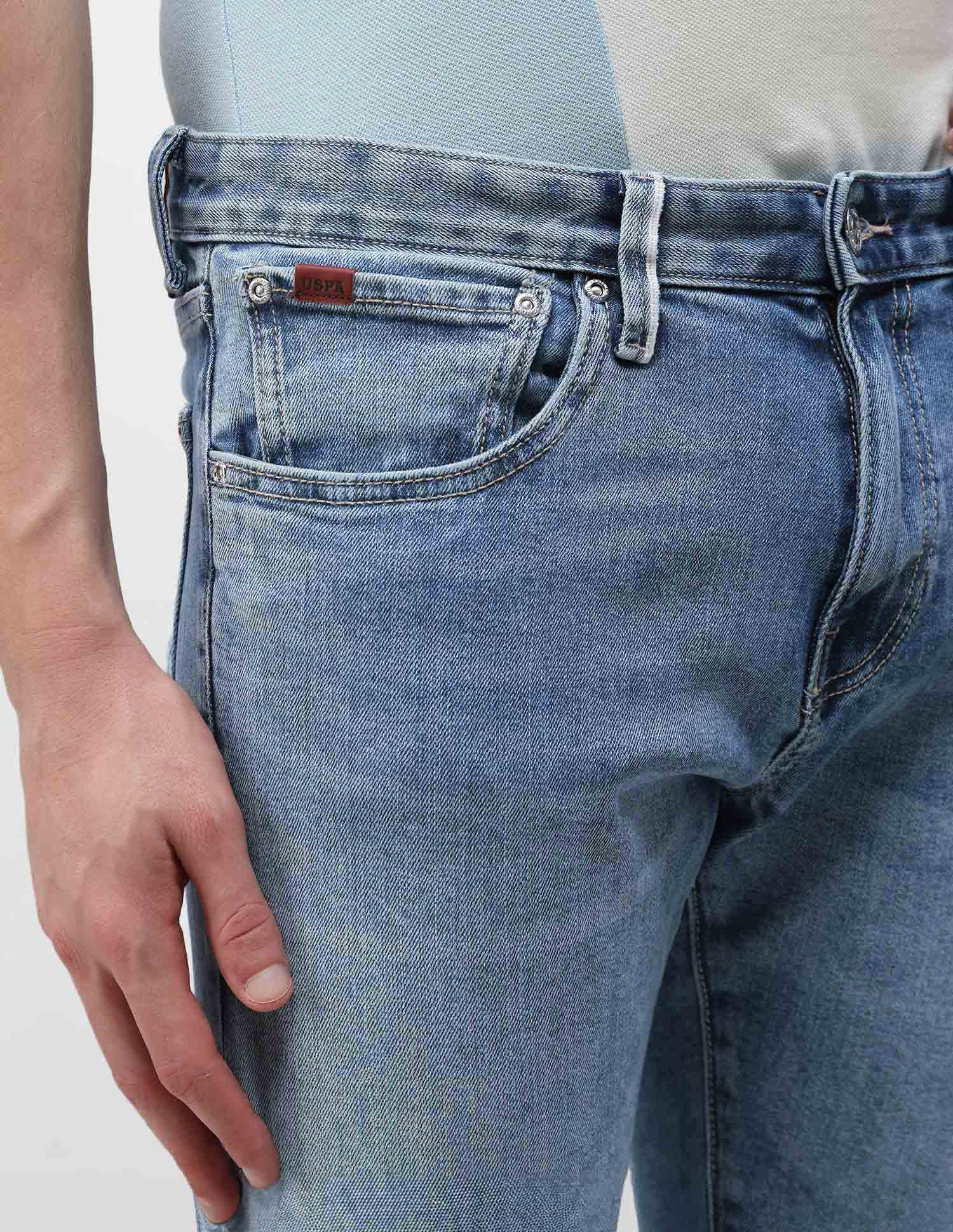 Brandon Slim Tapered Fit Blue Jeans - Image 7