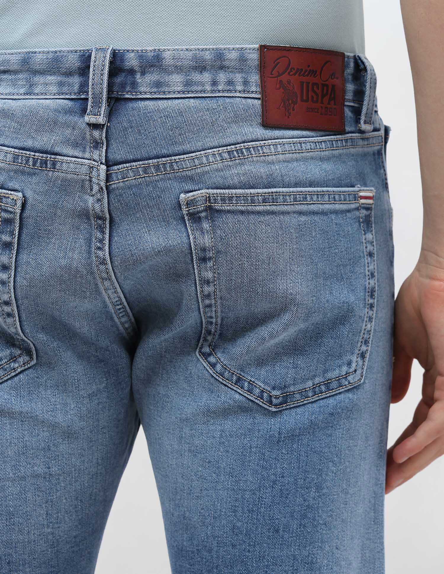 Brandon Slim Tapered Fit Blue Jeans - Image 8