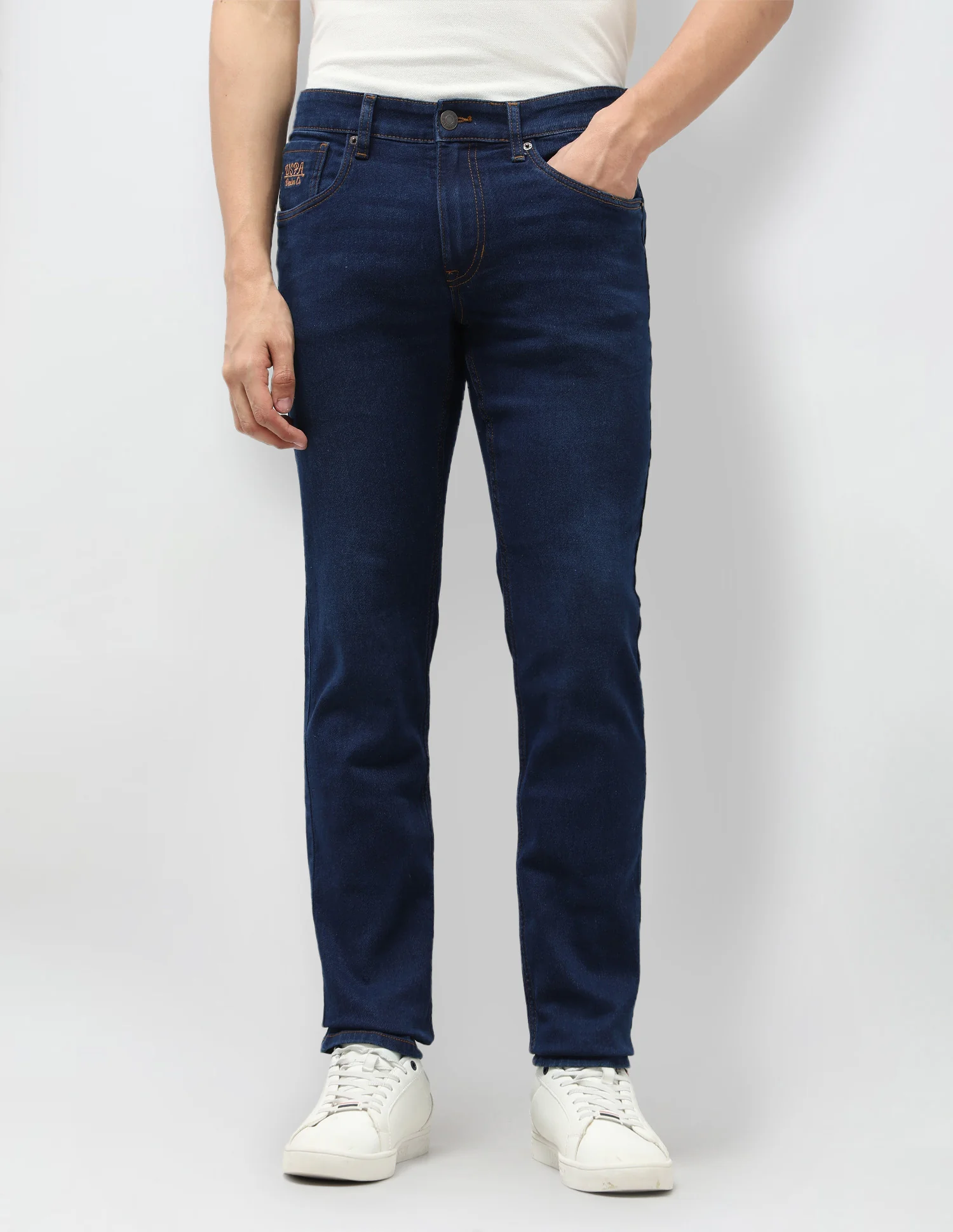 Brandon Slim Tapered Fit Blue Jeans - Image 6