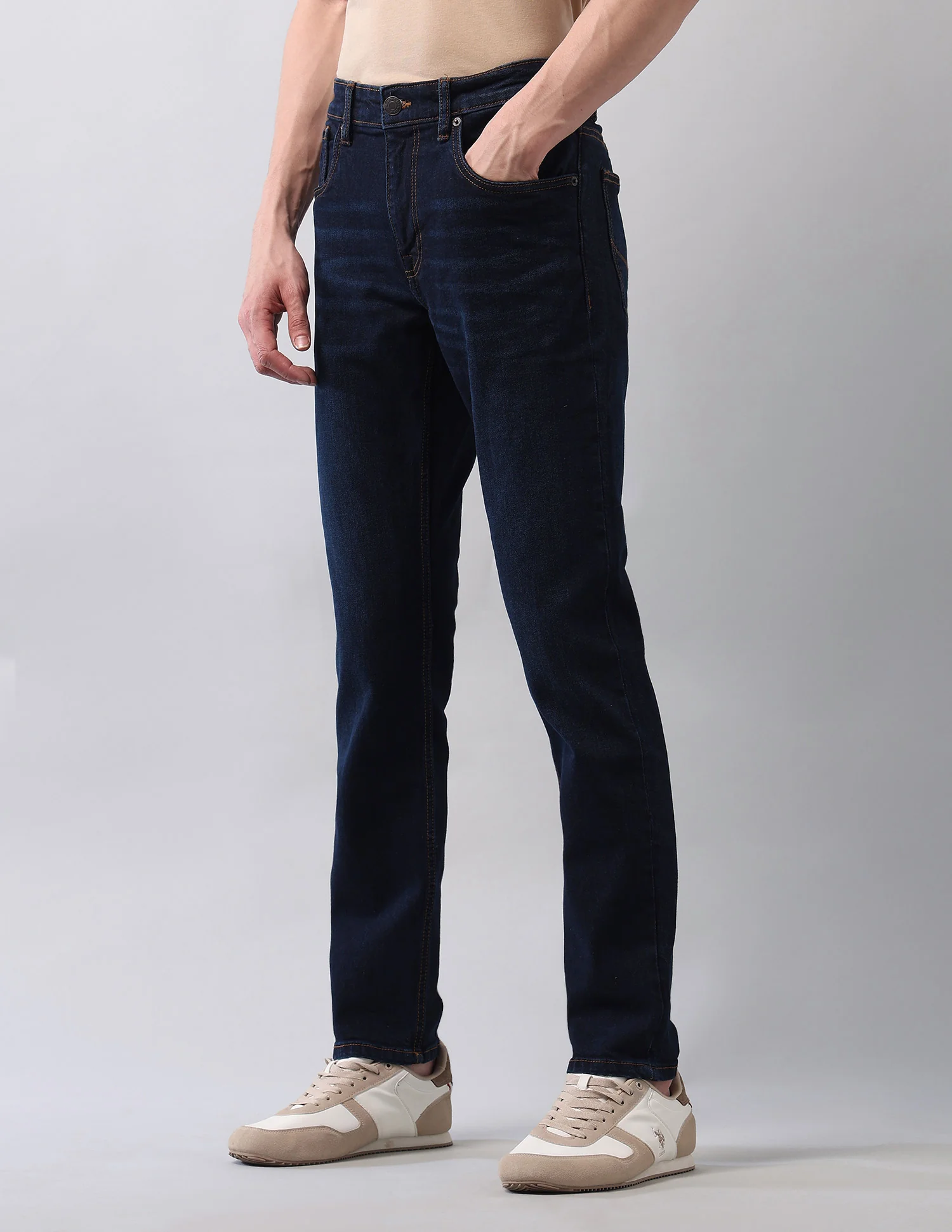 Brandon Slim Tapered Fit Blue Jeans - Image 4