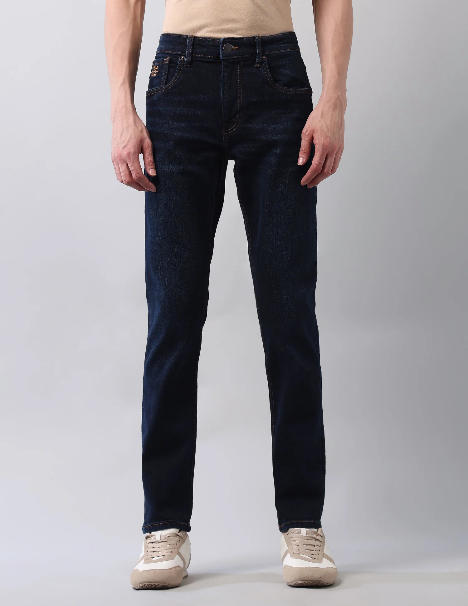 Brandon Slim Tapered Fit Blue Jeans - Image 6