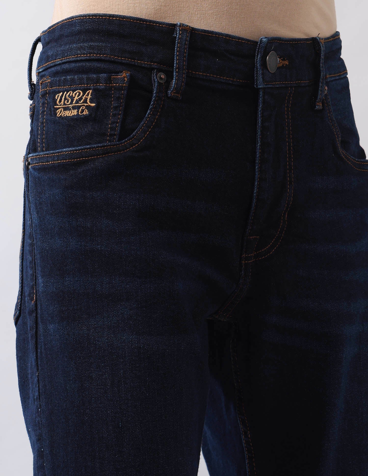 Brandon Slim Tapered Fit Blue Jeans - Image 7
