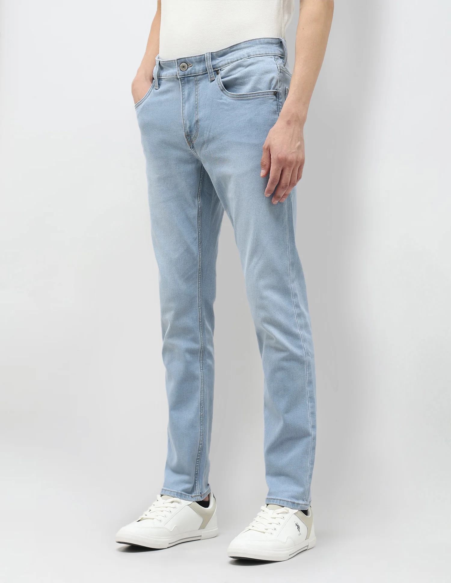 Brandon Slim Tapered Fit Blue Jeans - Image 4