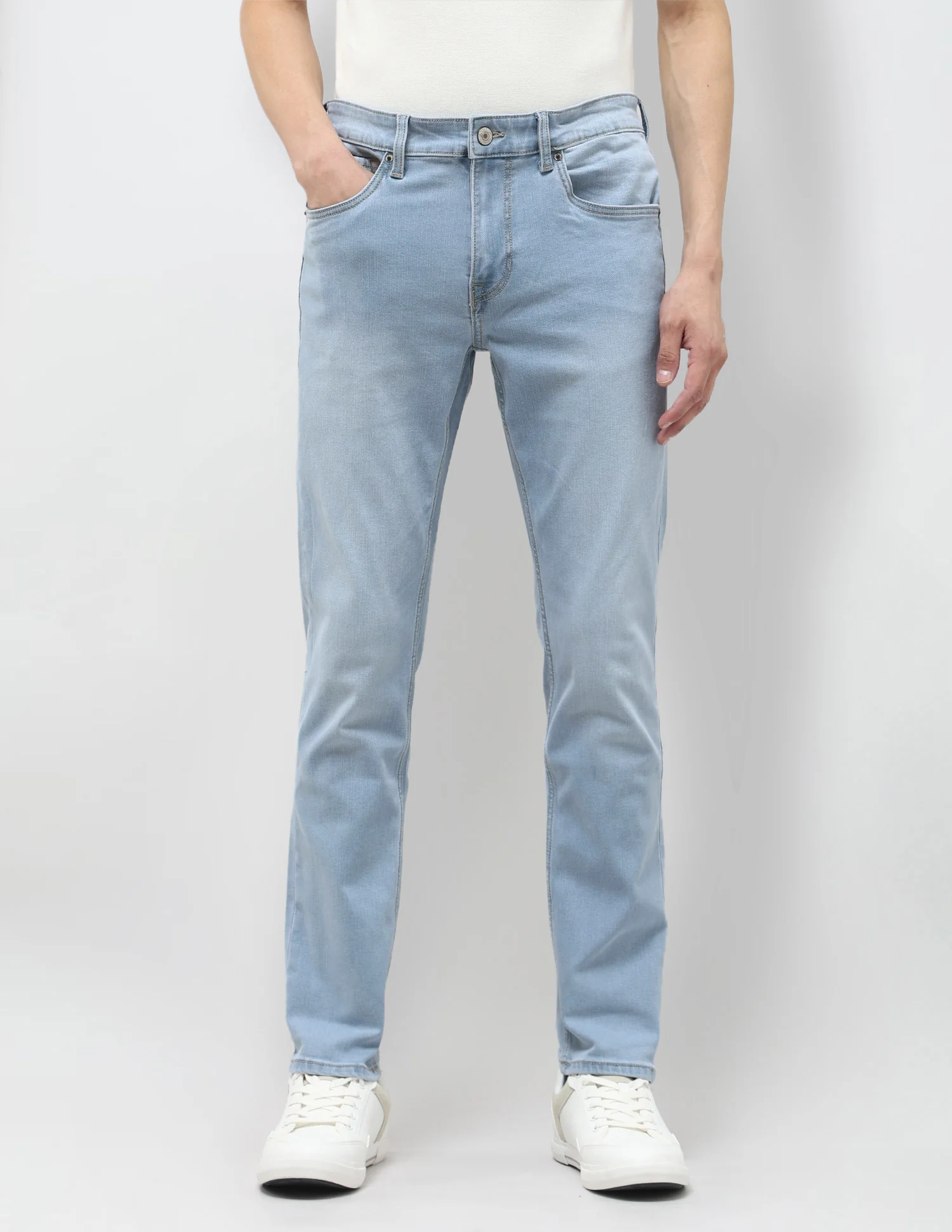 Brandon Slim Tapered Fit Blue Jeans - Image 6
