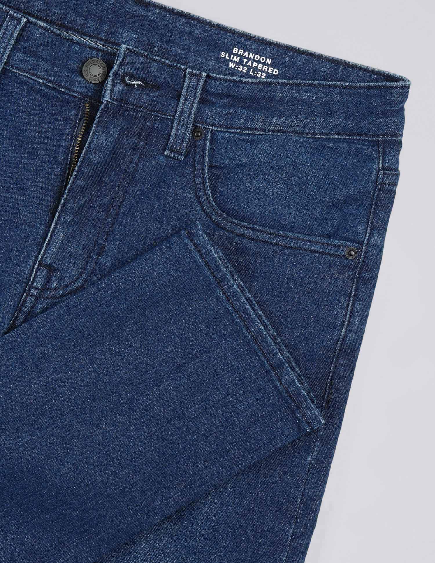 Brandon Slim Tapered Fit Blue Jeans - Image 2
