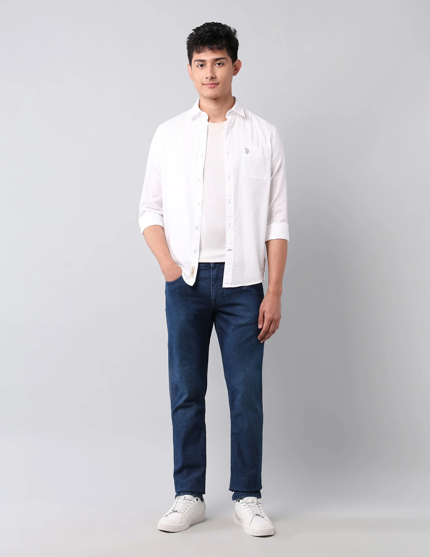 Brandon Slim Tapered Fit Blue Jeans - Image 3