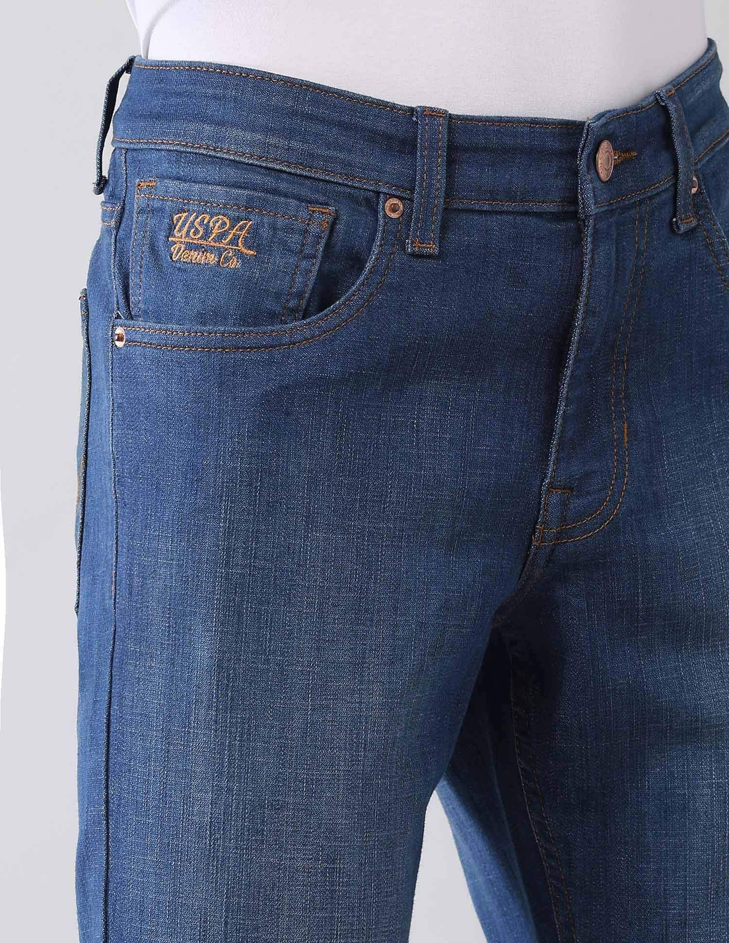 Brandon Slim Tapered Fit Blue Jeans - Image 7