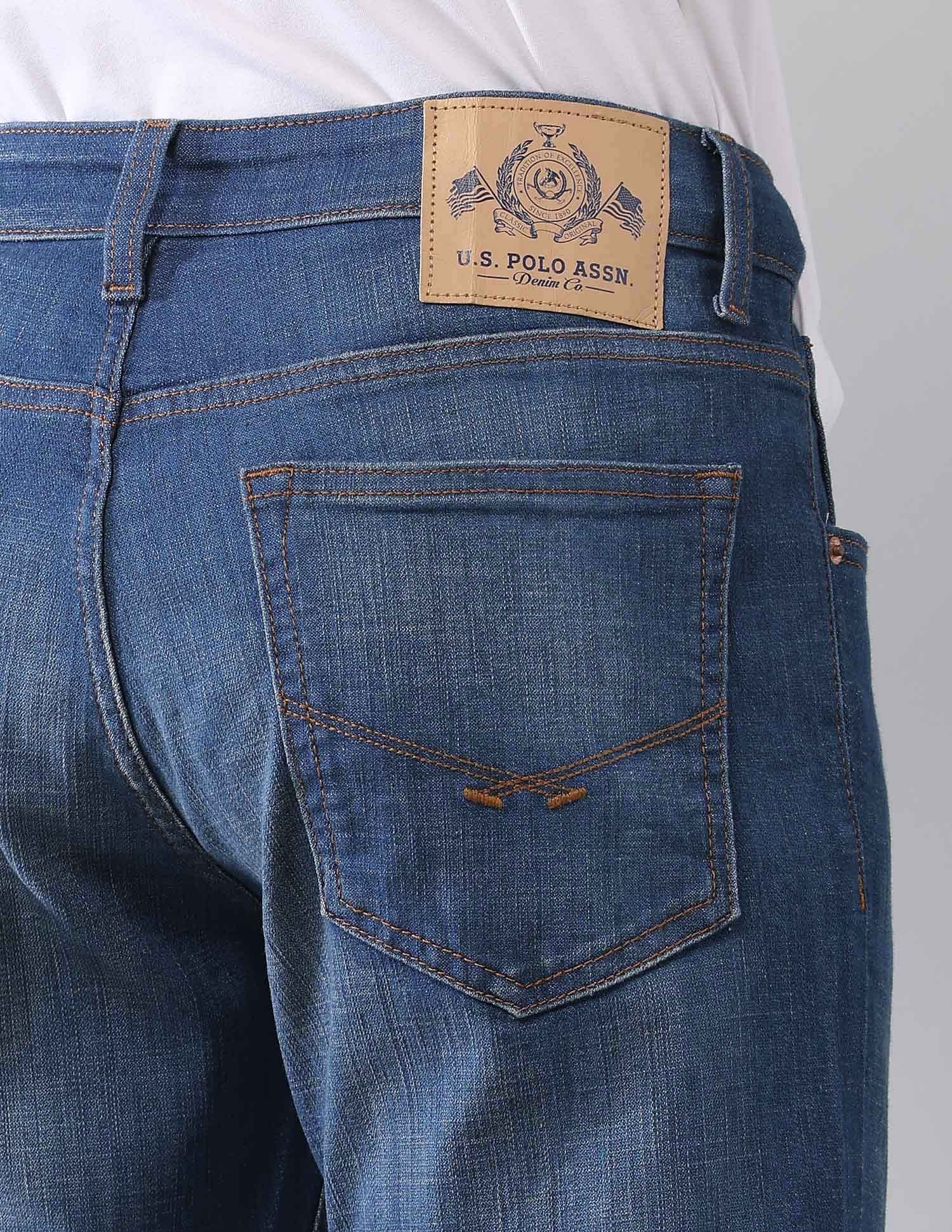 Brandon Slim Tapered Fit Blue Jeans - Image 8