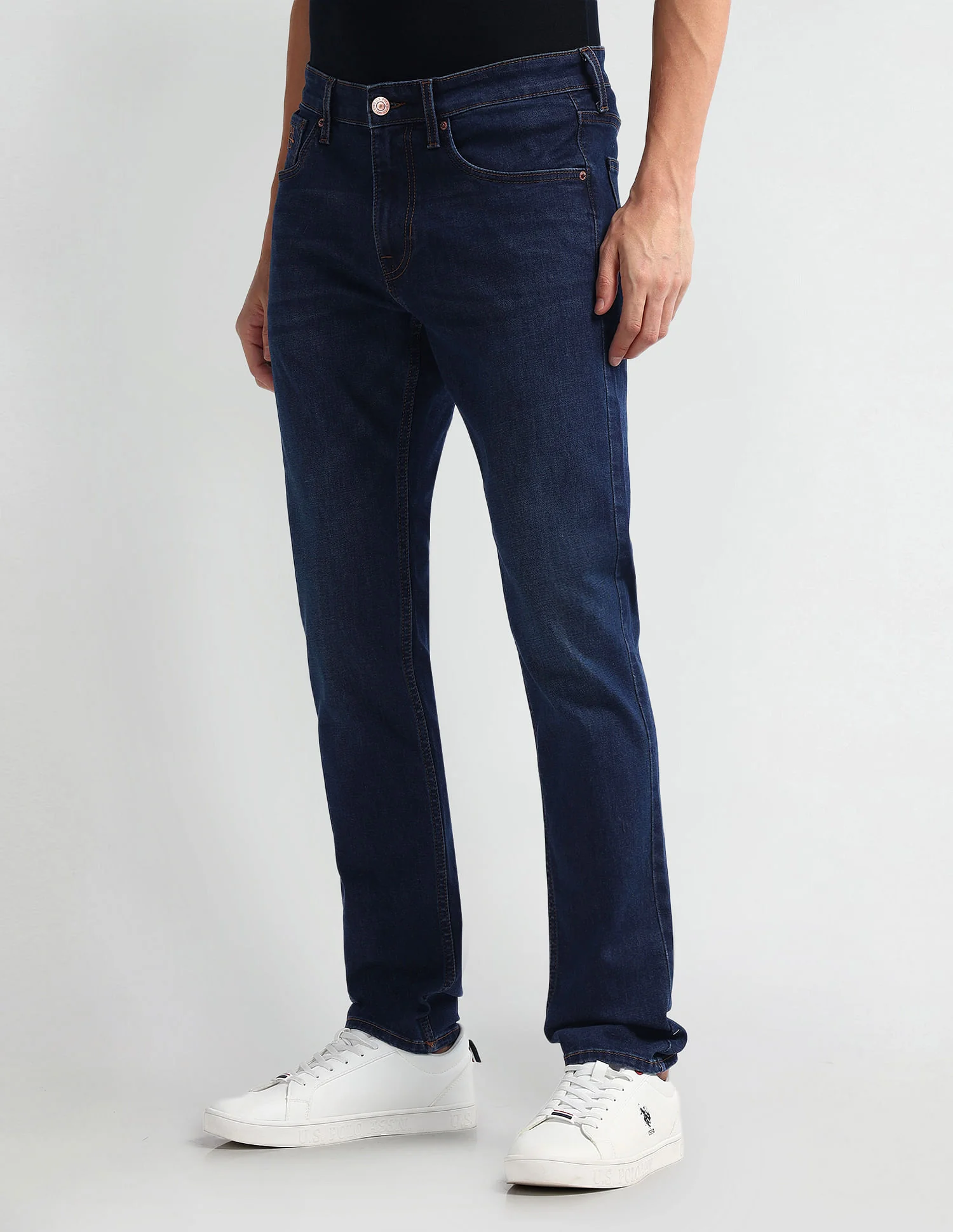 Brandon Slim Tapered Fit Blue Jeans - Image 4