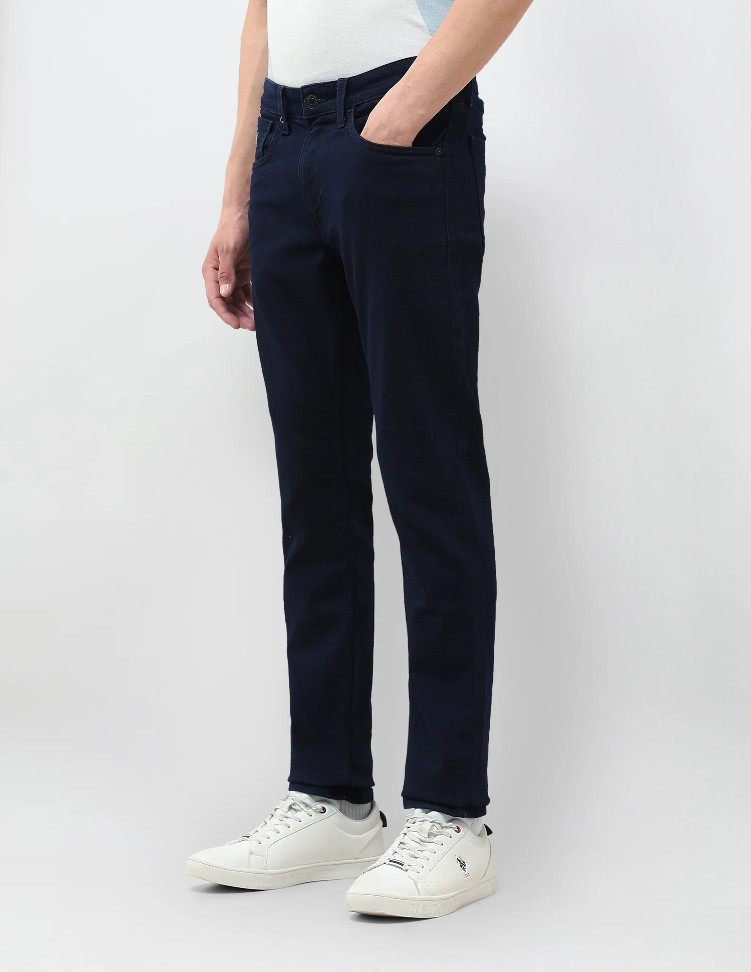 Brandon Slim Tapered Fit Blue Jeans - Image 4