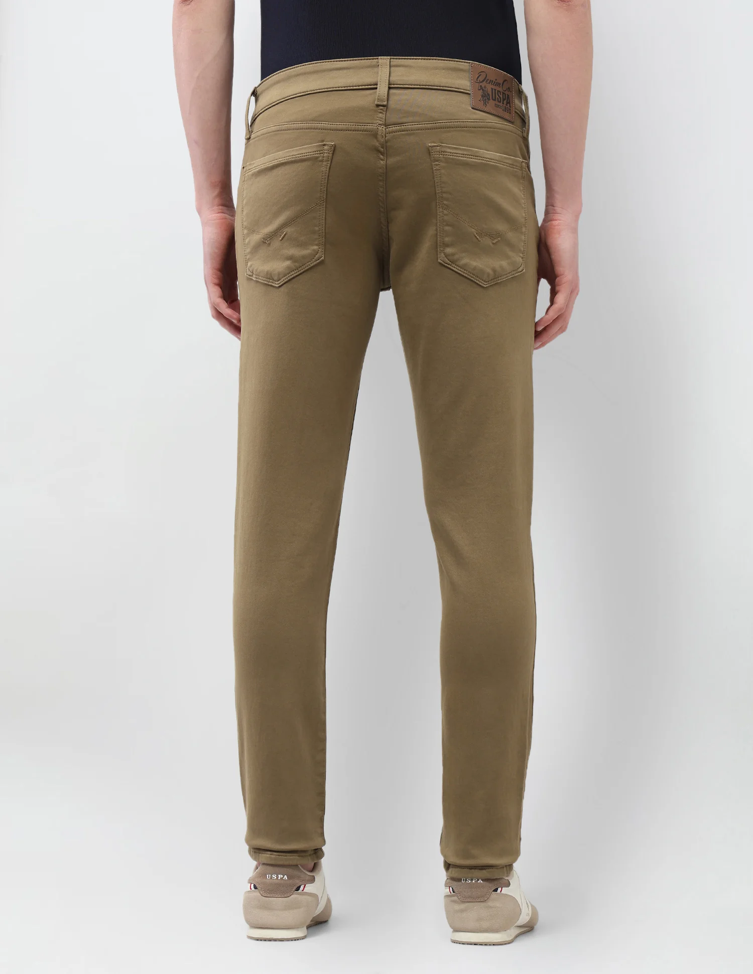 Brandon Slim Tapered Fit Brown Jeans - Image 5