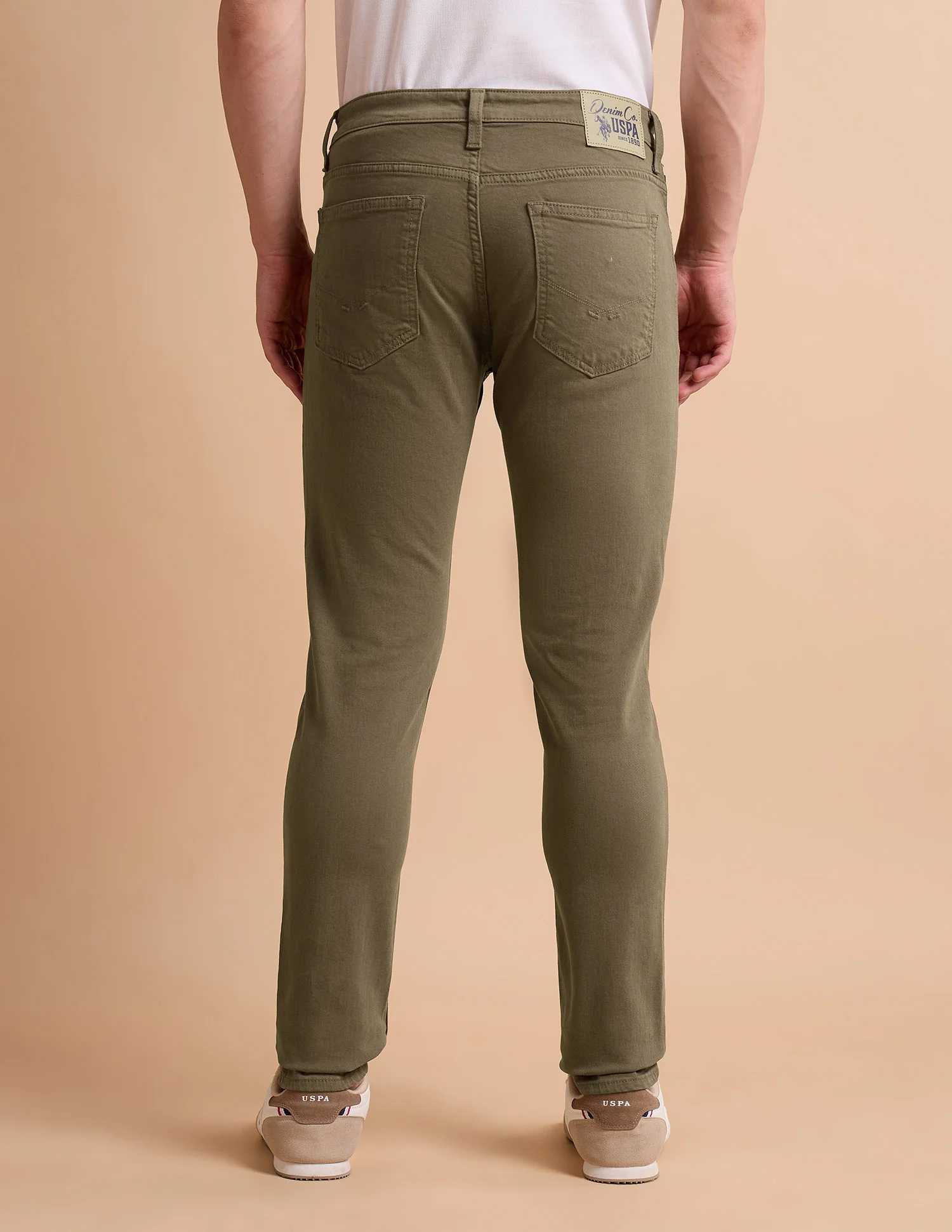 Brandon Slim Tapered Fit Brown Jeans - Image 5
